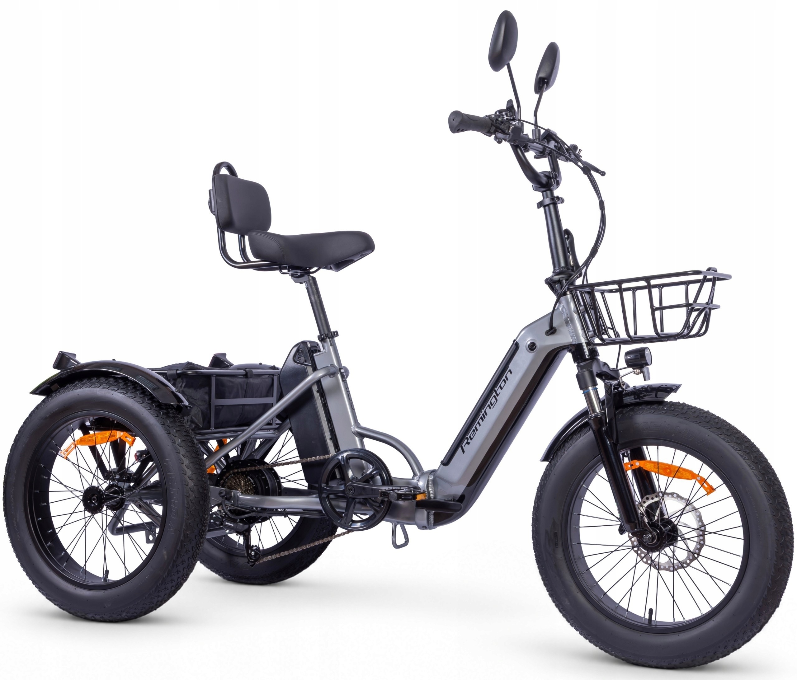 Rower Elektryczny Trójkołowy Cargo 20” 972Wh Shimano Hydraulika Bagażnik