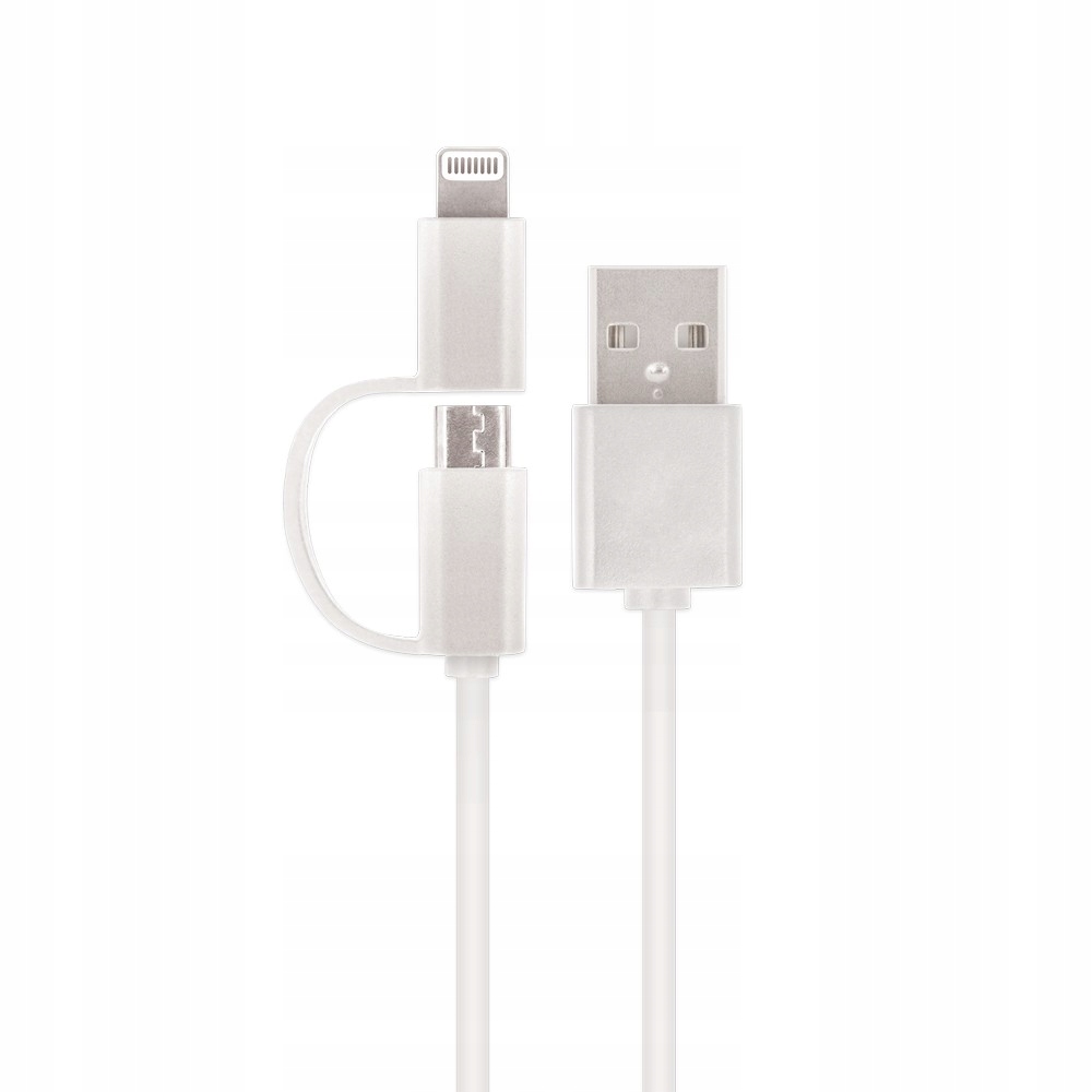 Kabel Usb 2w1 Micro USB/Apple Lightning 1m Oplot