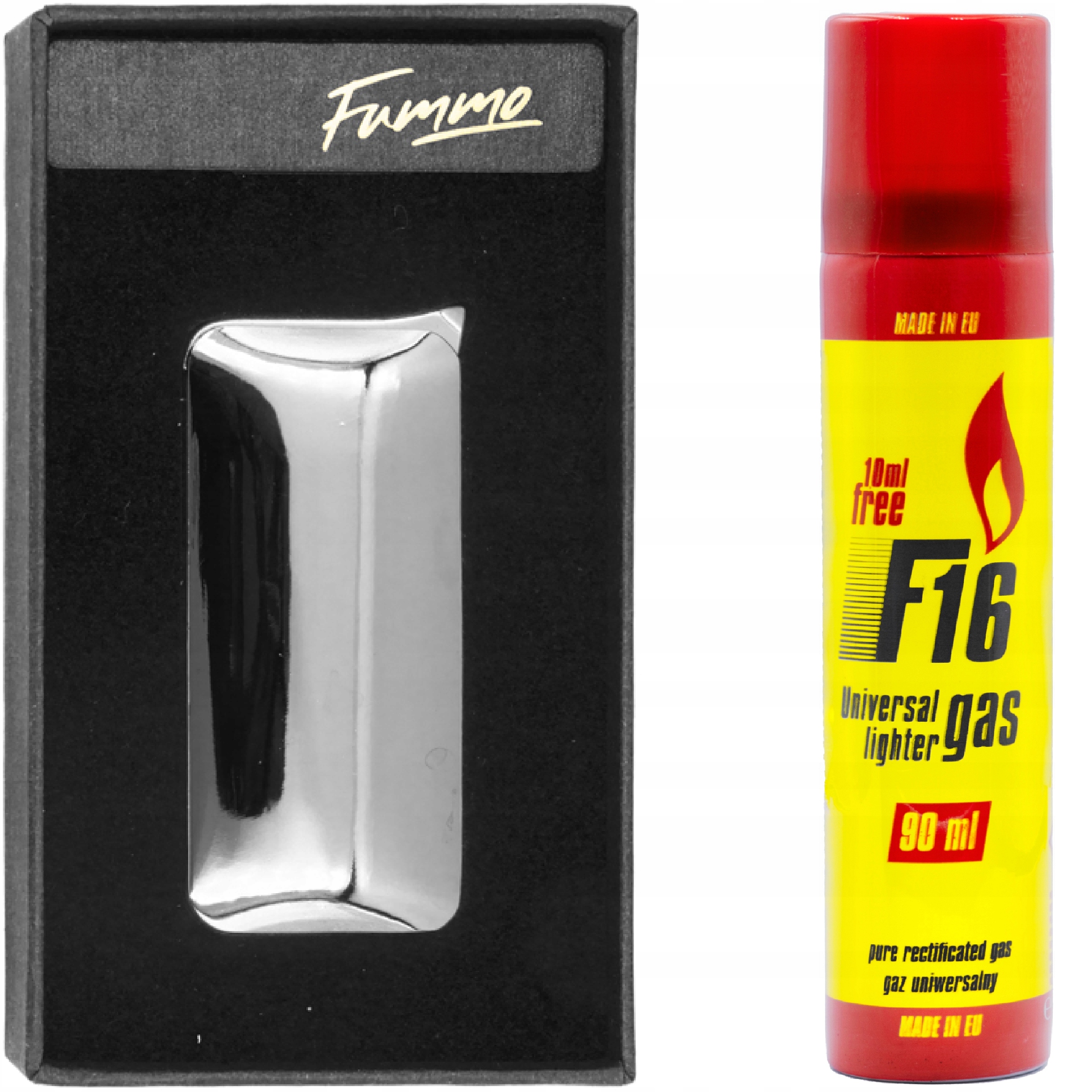 Zestaw Zapalniczka Fummo Fummo Derby Flame Silver+