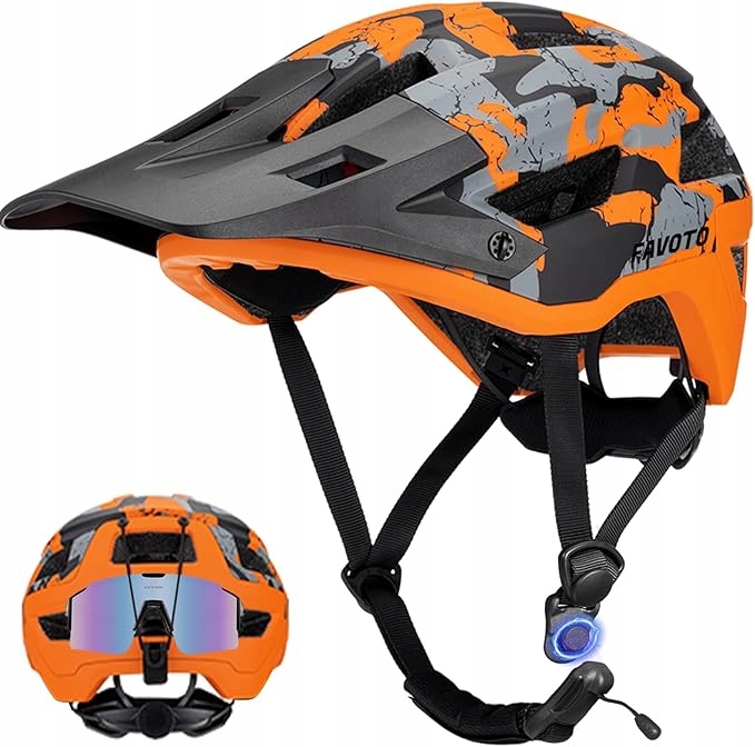 Kask Rowerowy Dla Dorosłych L 57-61 Cm Oddychający Ochronny Z Daszkiem