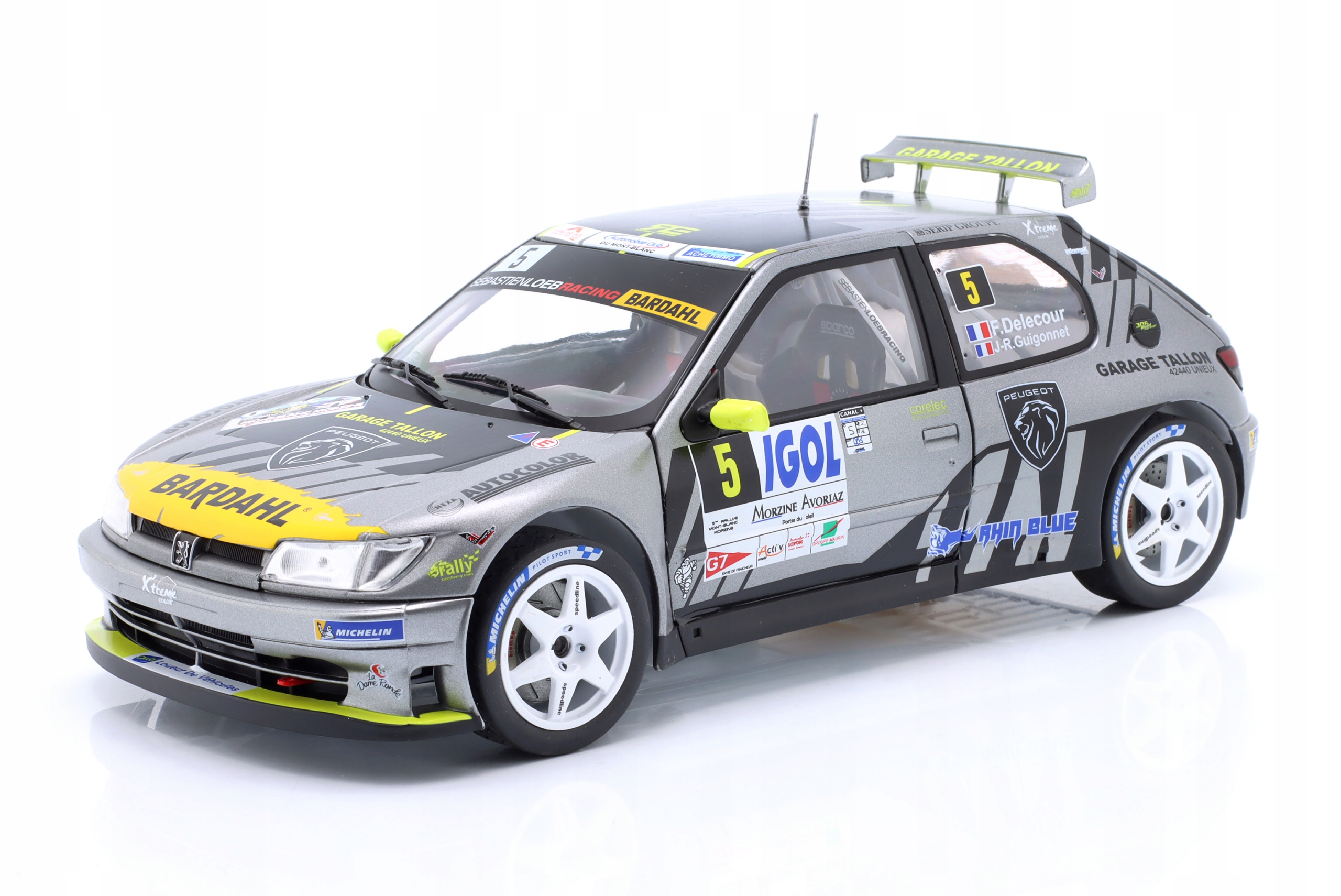 Peugeot 306 Maxi #5 Rallye Montblanc 2021 Delecour Guigonnet Solido 1:18