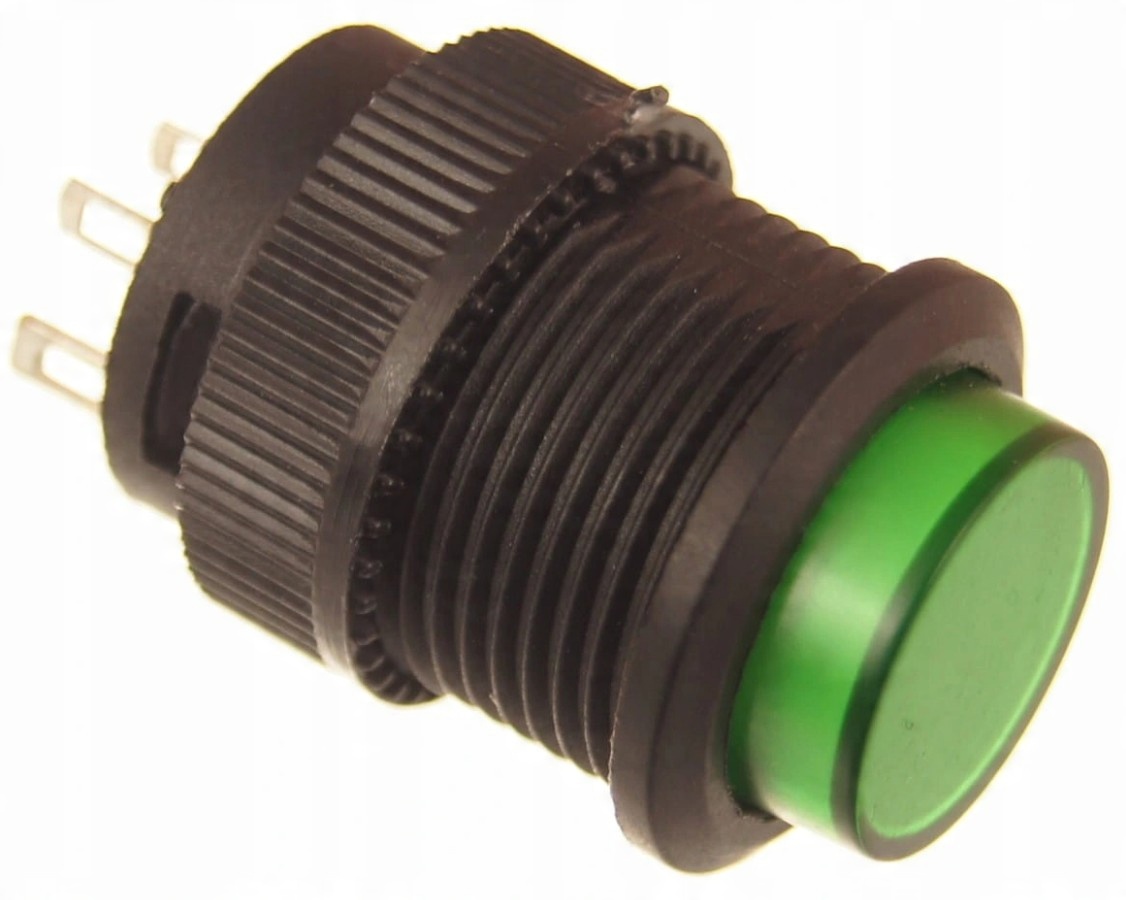 

Przycisk samoblokujący 16mm R16-503AD zielony