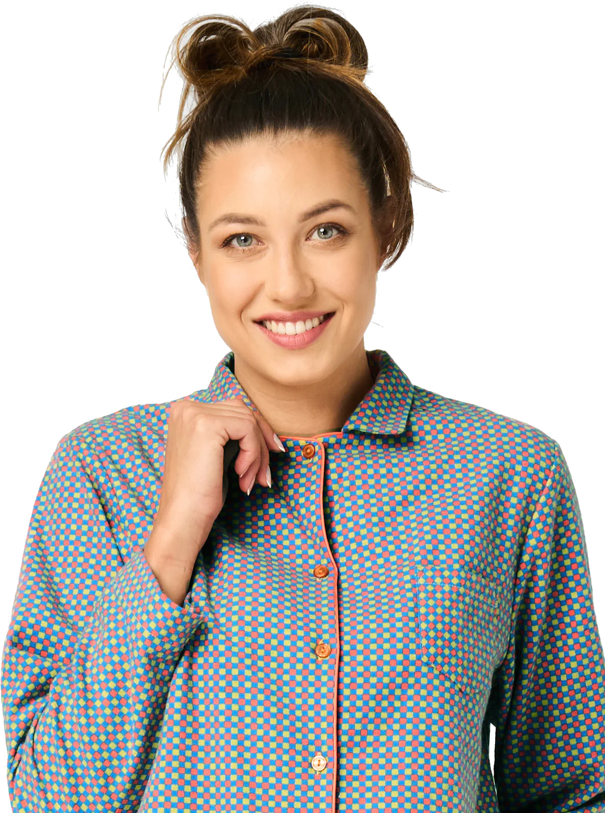 Dámské Rozepínací Flanelové Pyžamo Key Lns 429 M