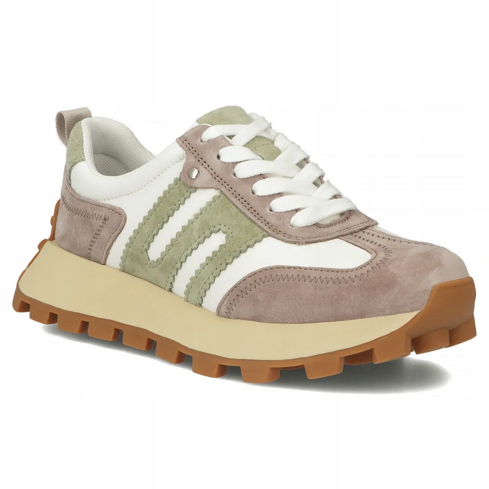 Skórzane sneakersy damskie Filippo na platformie buty sportowe r.38