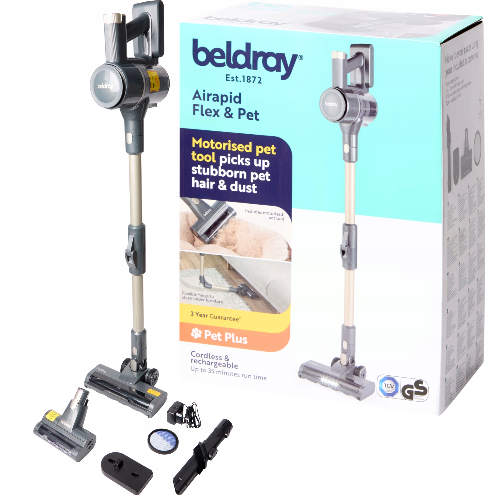 Odkurzacz Pionowy Bezworkowy Bezprzewodowy Elektryczny Ręczny Zginany 22,2V