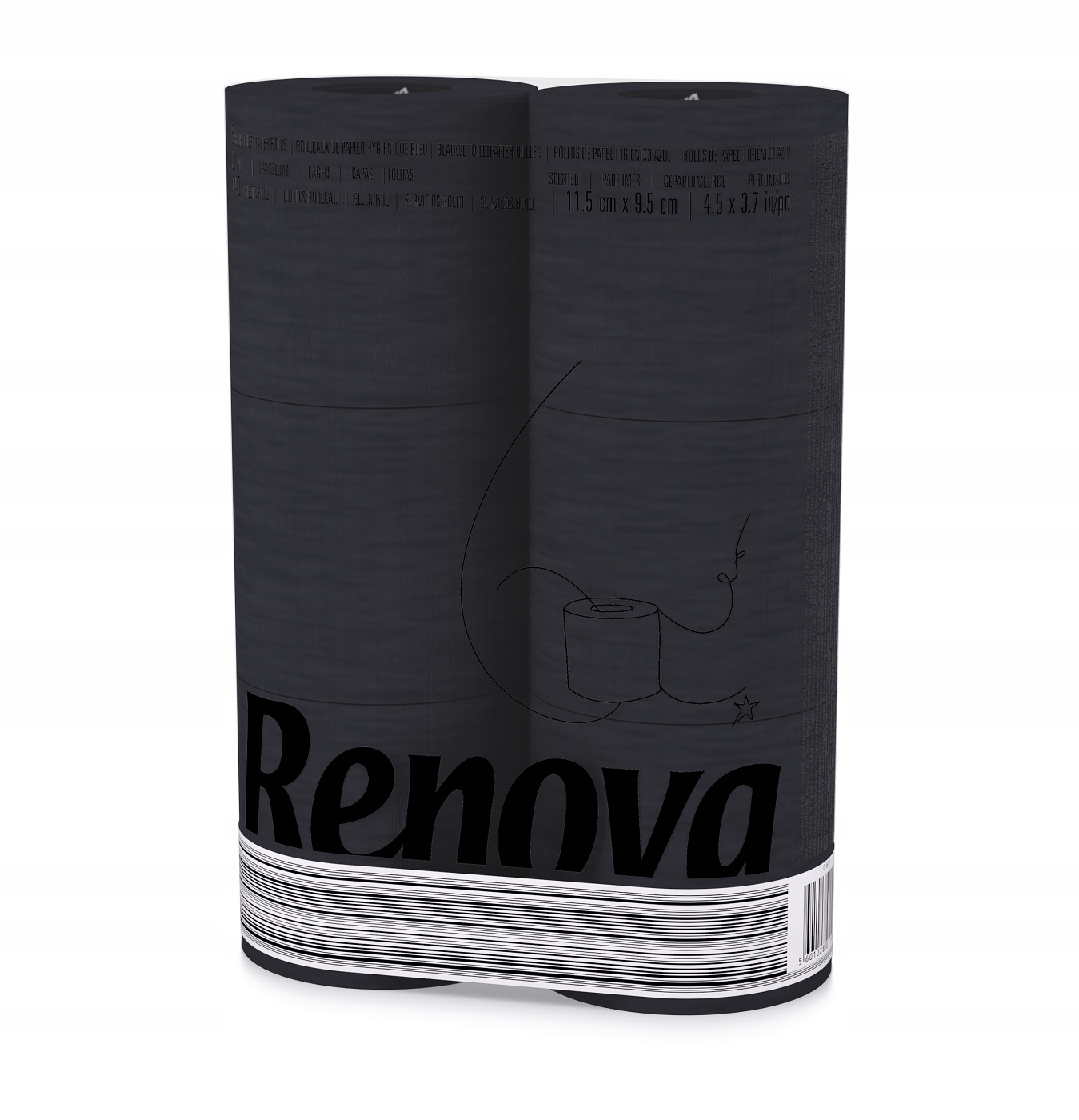

Renova czarny papier toaletowy 6 rolek Premium