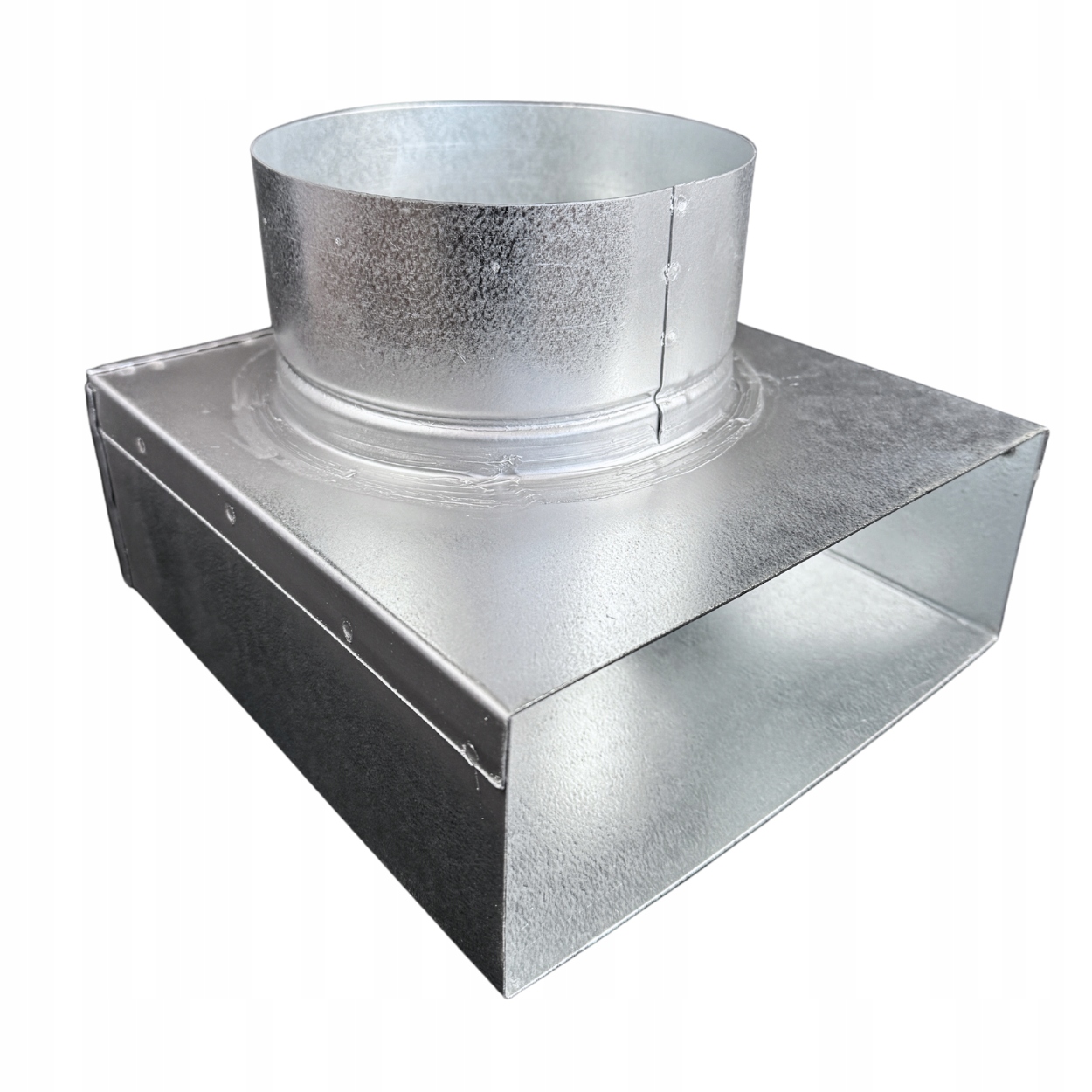 Přechodová redukce Pozink tvarovka plochý kanál 220x80 mm fi160