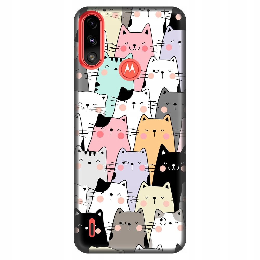 

Etui do Motorola Moto E7/E7i Power Kolorowe Koty