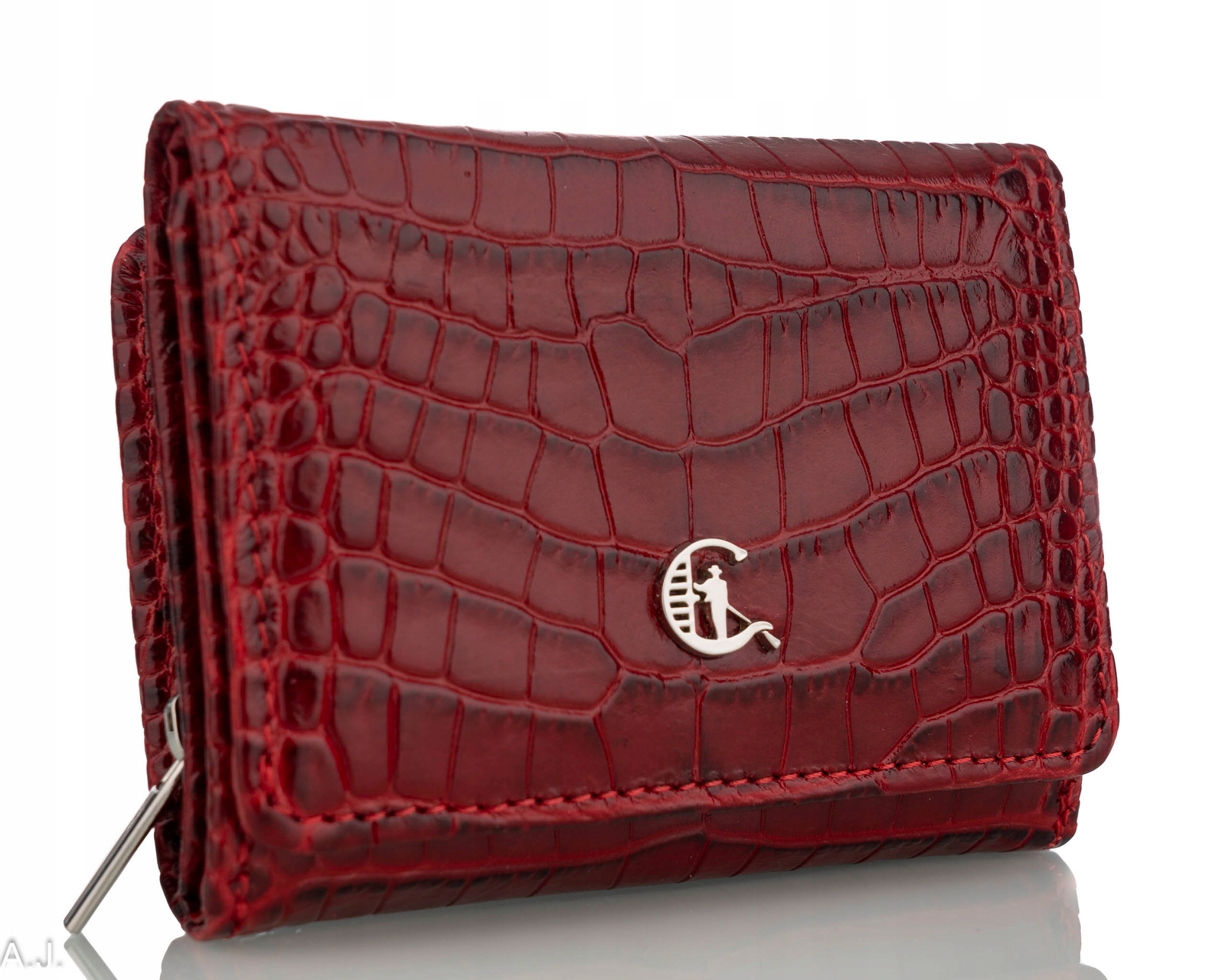 PORTFEL DAMSKI SKÓRZANY MAŁY ELEGANCKI SKÓRY ZAMEK RFID