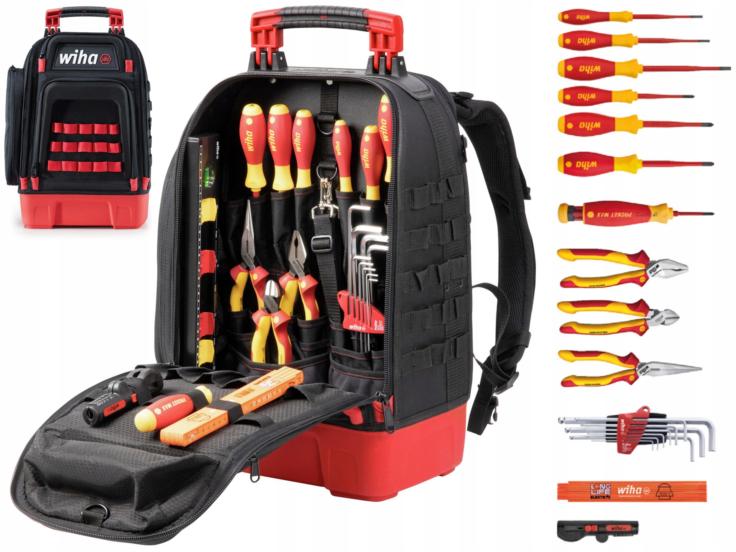 Wiha 45528 Batoh pre elektrikára 28-dielny Balík Na Náradie Wiha