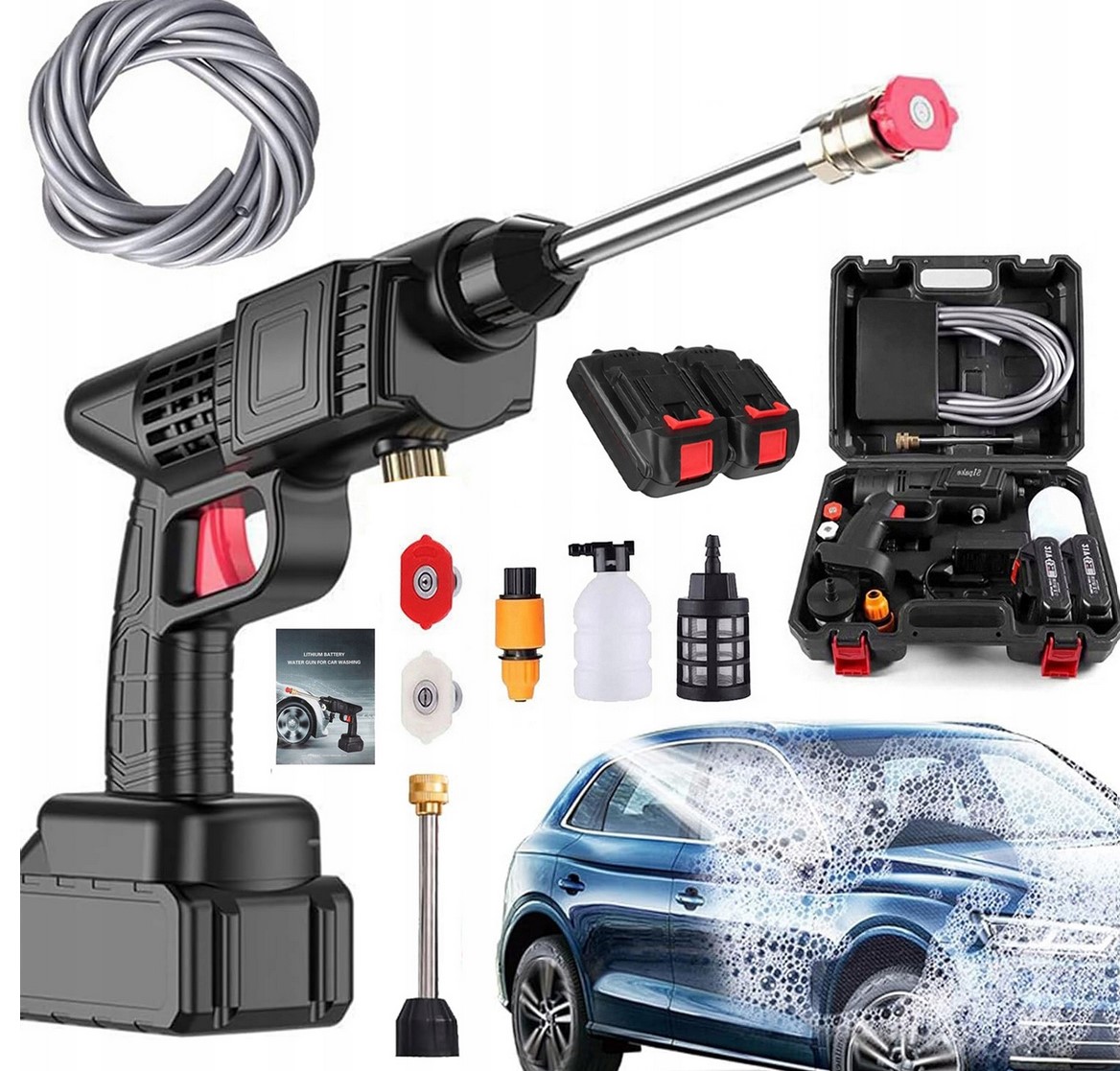 Myjka Ciśnieniowa Bezprzewodowa Akumulatorowa 2 Akumulatory Przenośna