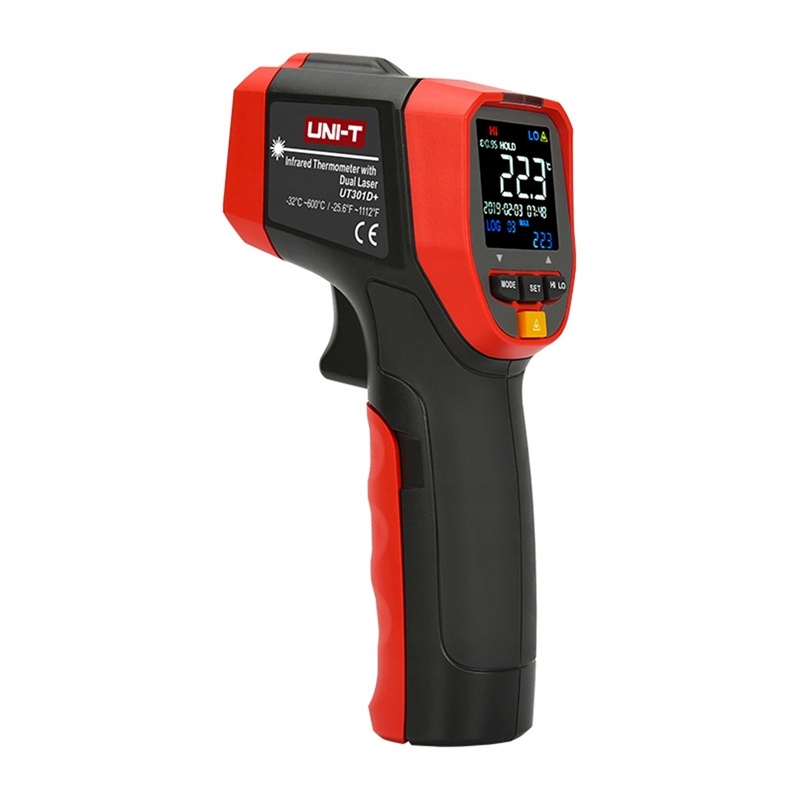 Uni-t UT301D+ Infračervený teplomer Pyrometer -32°C až 600°C Duálny laser