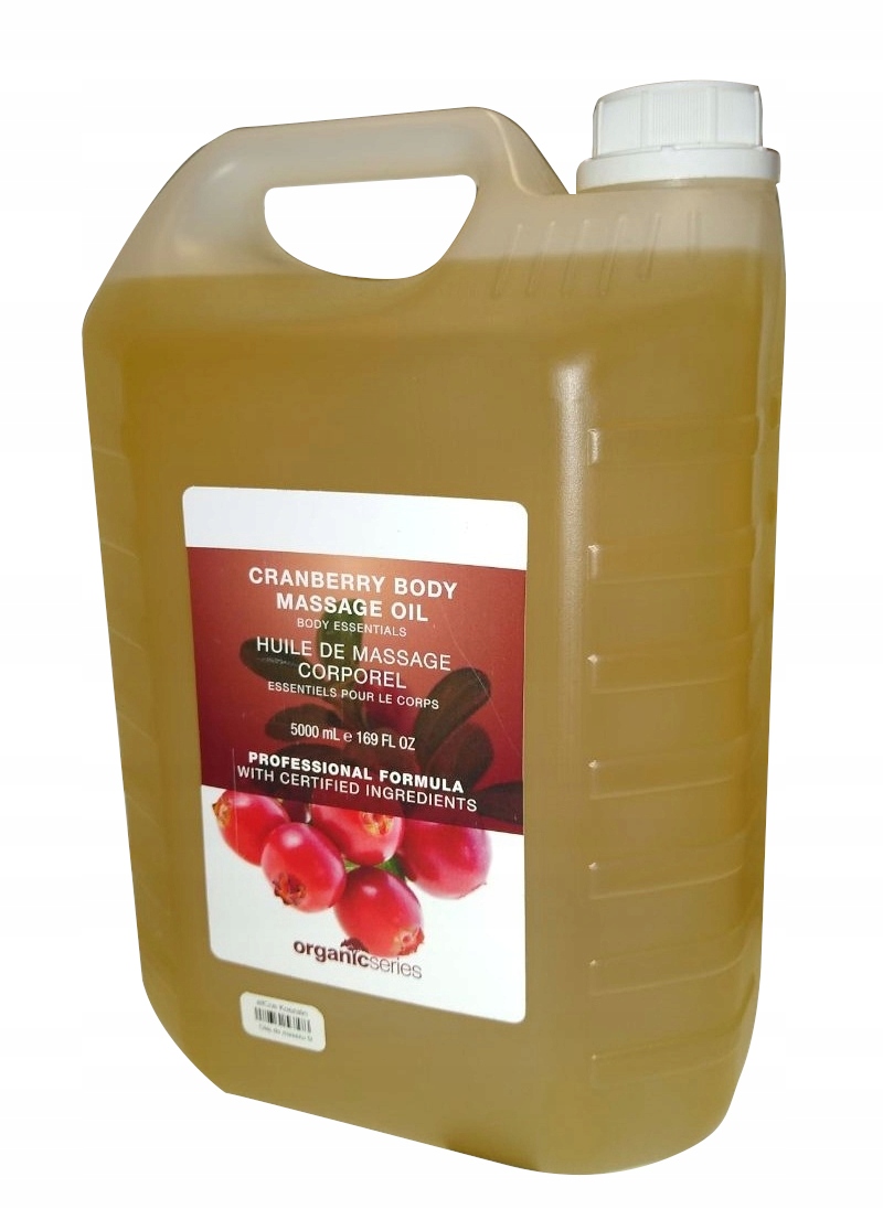 

Organic Olej Oliwka do masażu ciała Żurawina 5L