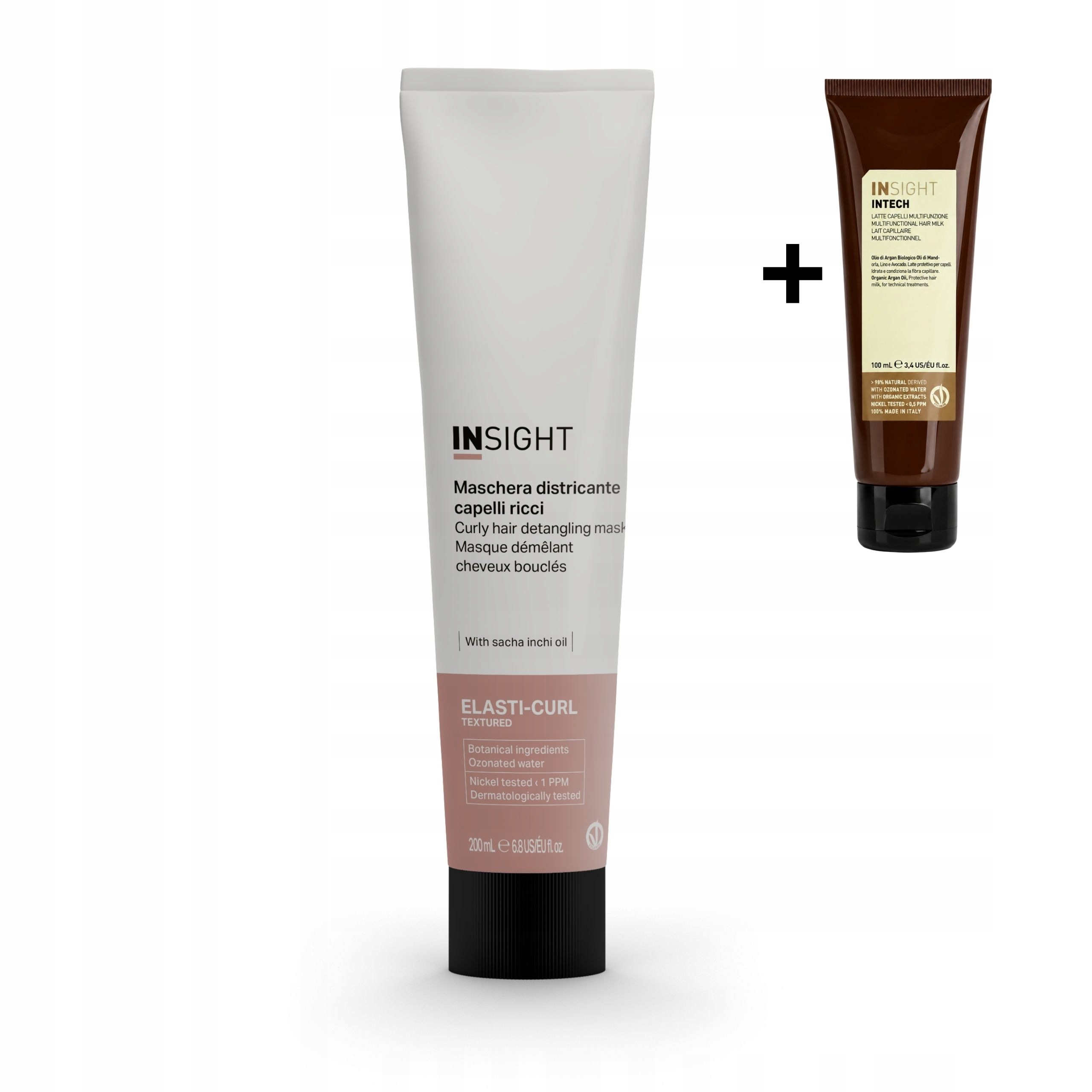 Maska do włosów kręconych 200ml Insight Elasti-curl mleczko