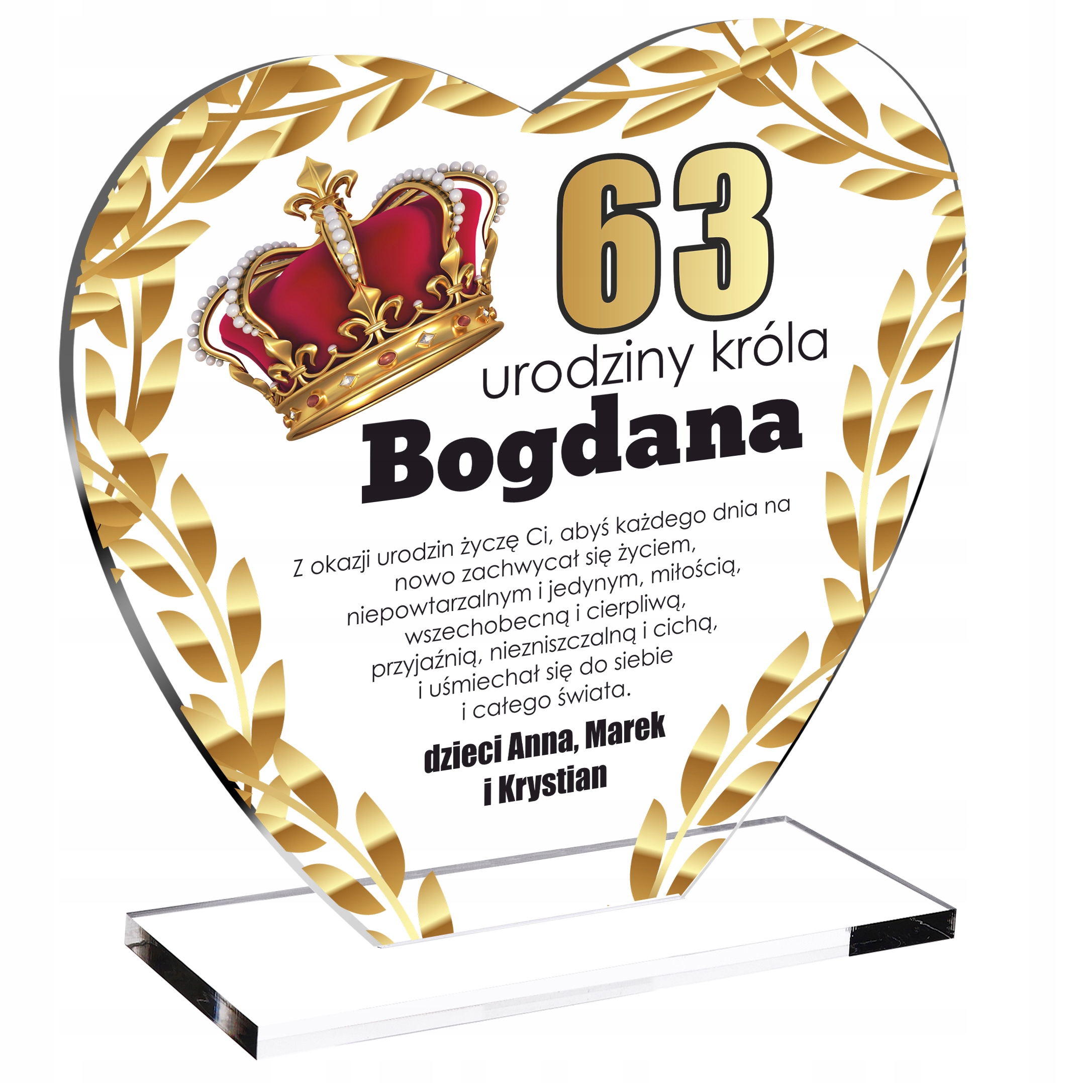 

18 20 27 30 40 45 50 Urodziny upominek G