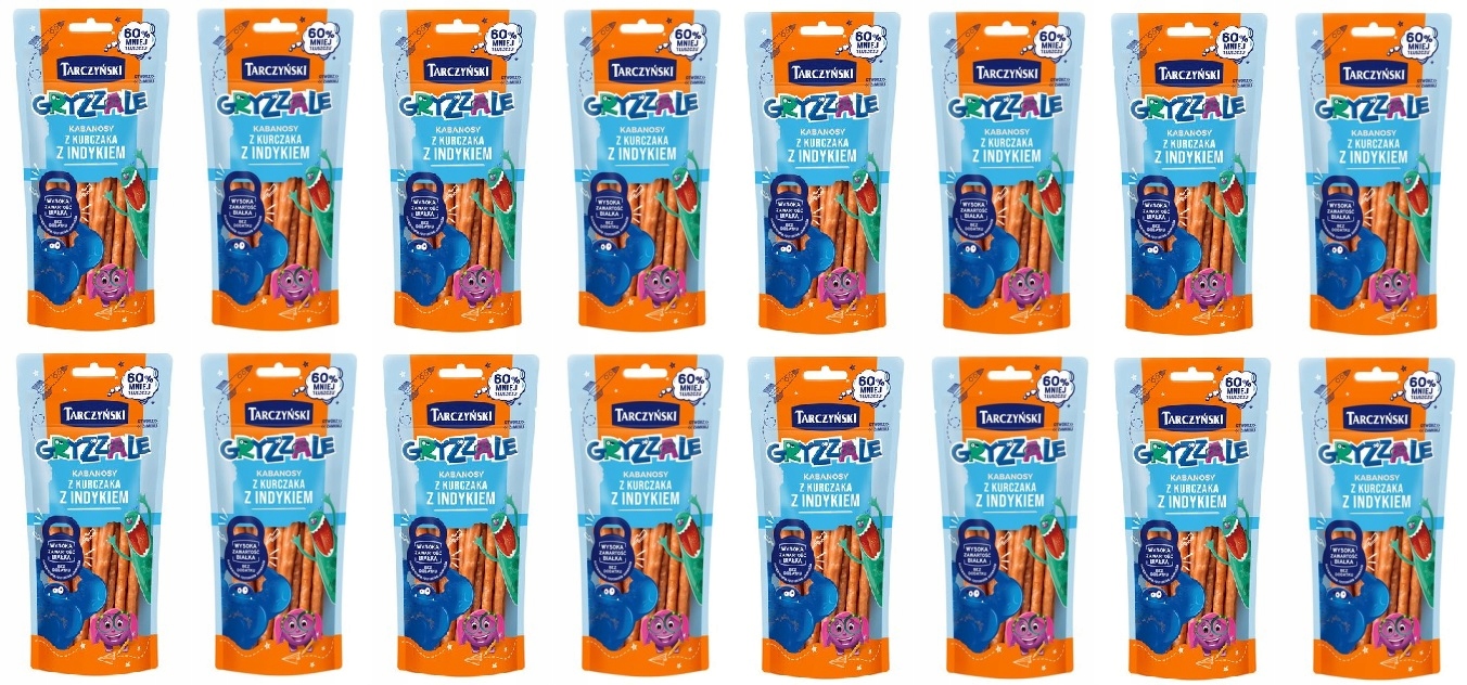 16x 90g Tarczyński Gryzzale kabanoski drobiowe Karton