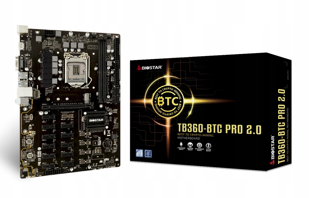 Základní Deska Biostar TB360-BTC Pro 2.0 Eth 12 Gpu