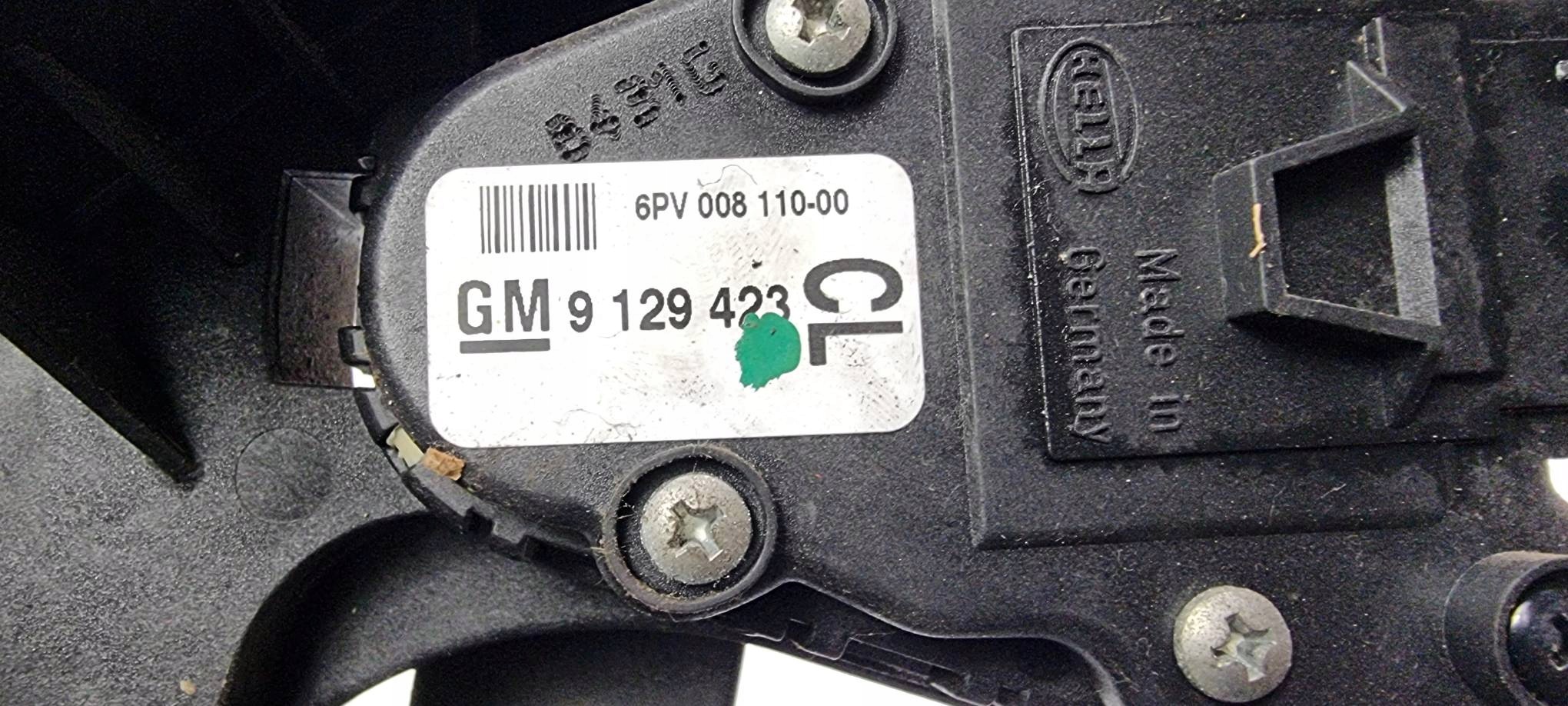PEDAL GM9129423 OPEL CORSA
