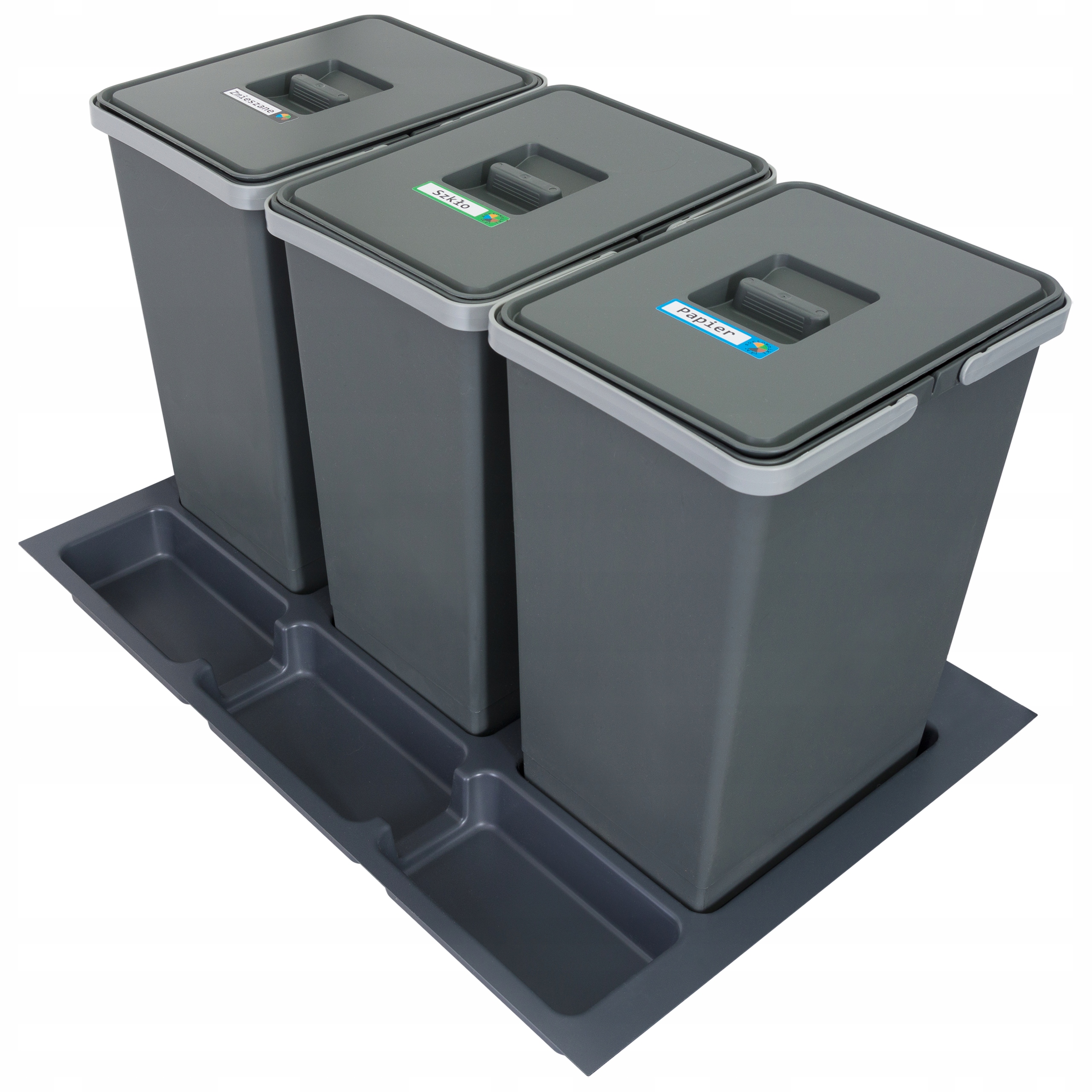 

Sortownik śmieci 3 kosze 3x24 l do szafki 80cm 72L