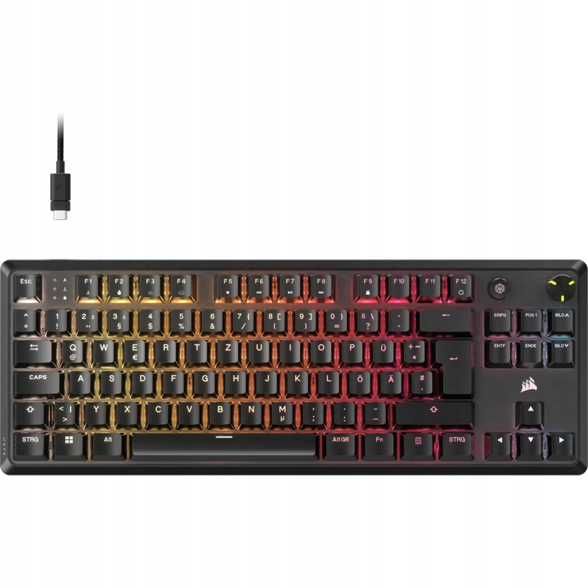 Corsair K70 Core Tkl Rgb mechaniczna klawiatura do