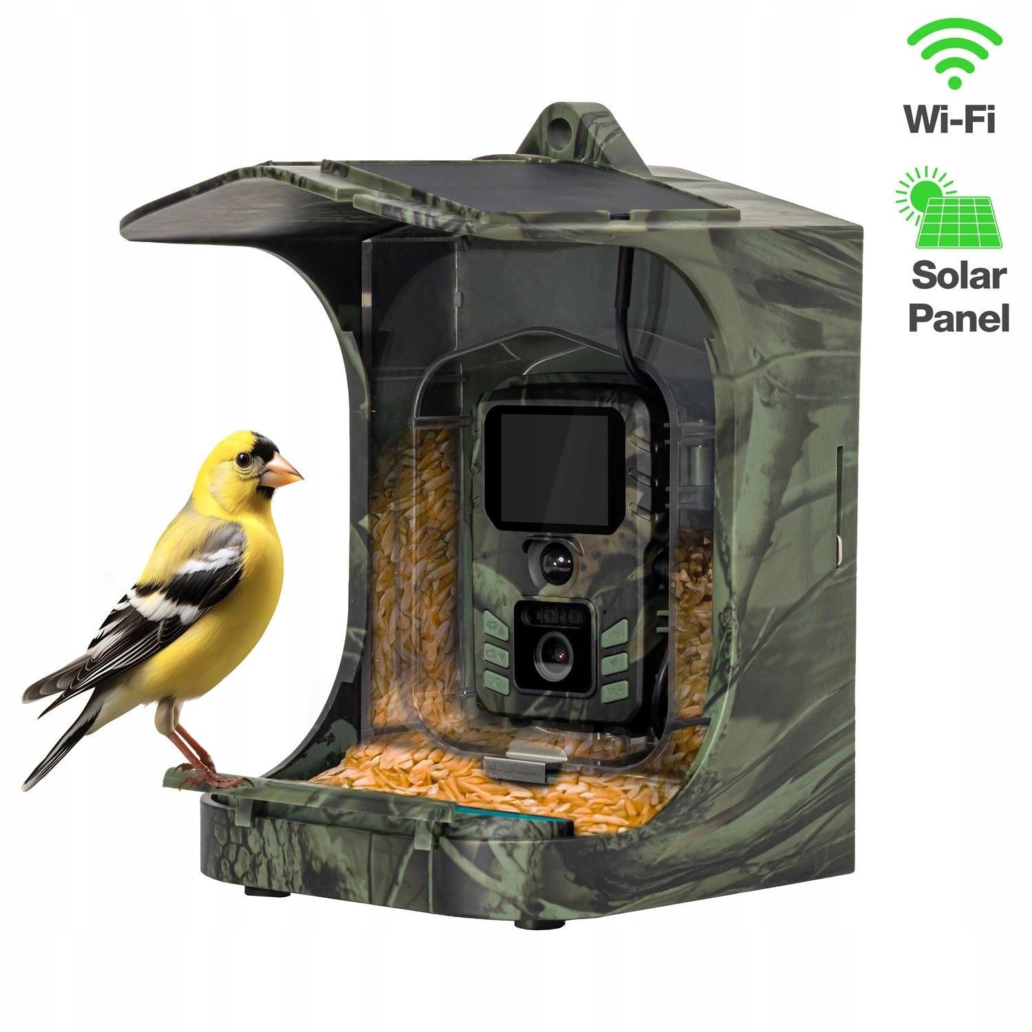 Evolveo StrongVision BirdFeeder Chytré krmítko se solárním panelem