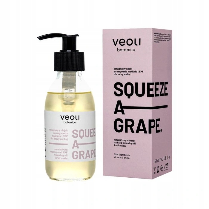 Veoli Botanica Squeeze A Grape Emulgujący olejek do zmywania makijażu 150ml