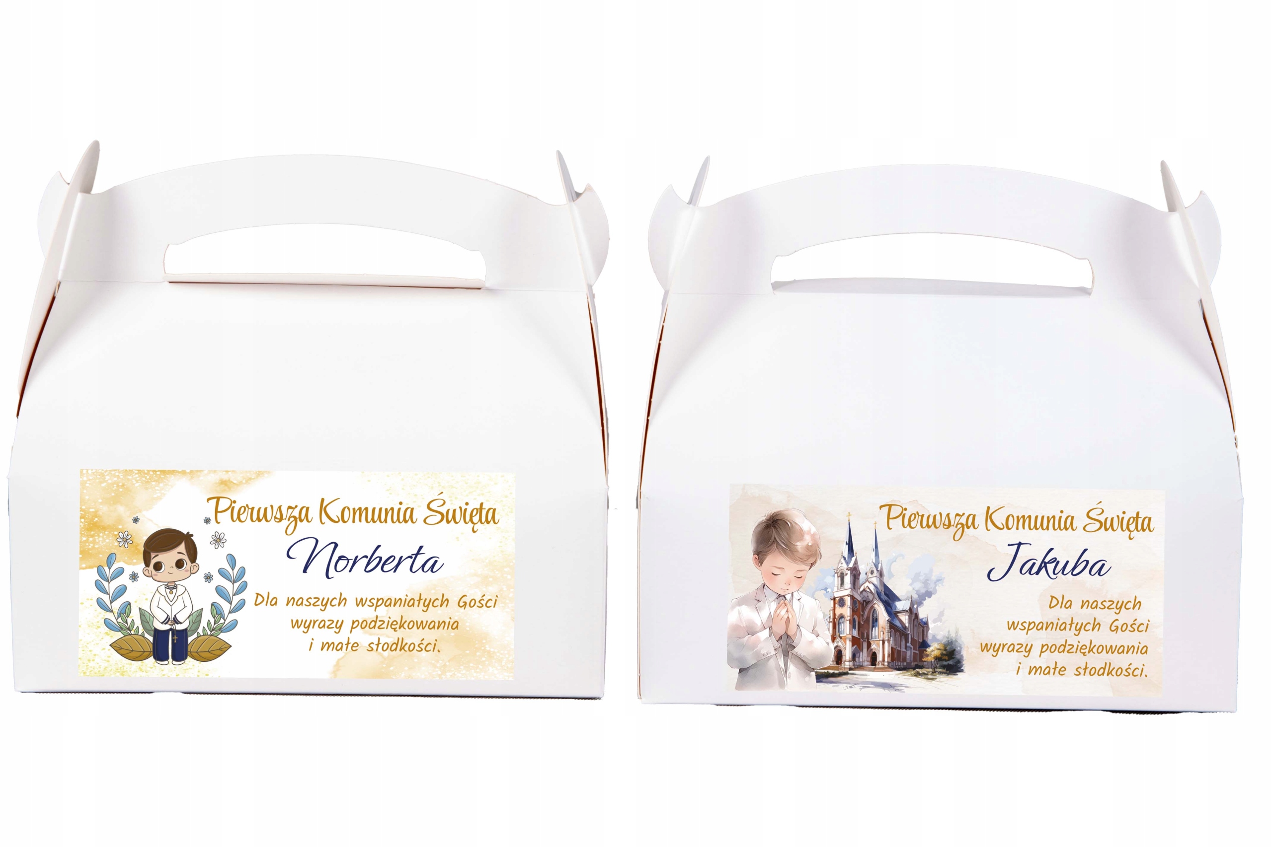 Naklejki słodkie podziękowanie Komunia 17szt Marka inna