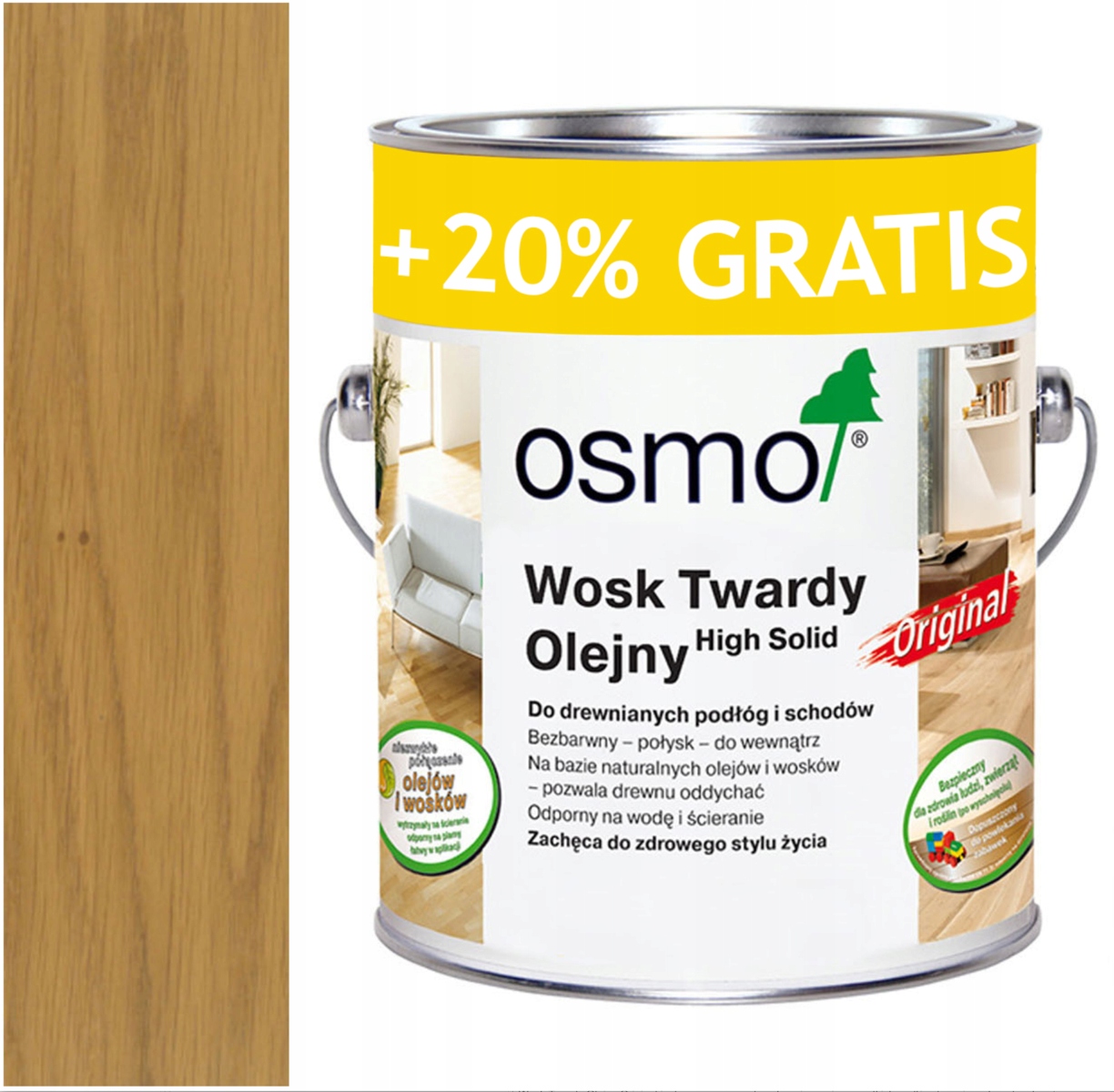 

Osmo 3065 wosk twardy olej 3 L Bezbarwny Półmat