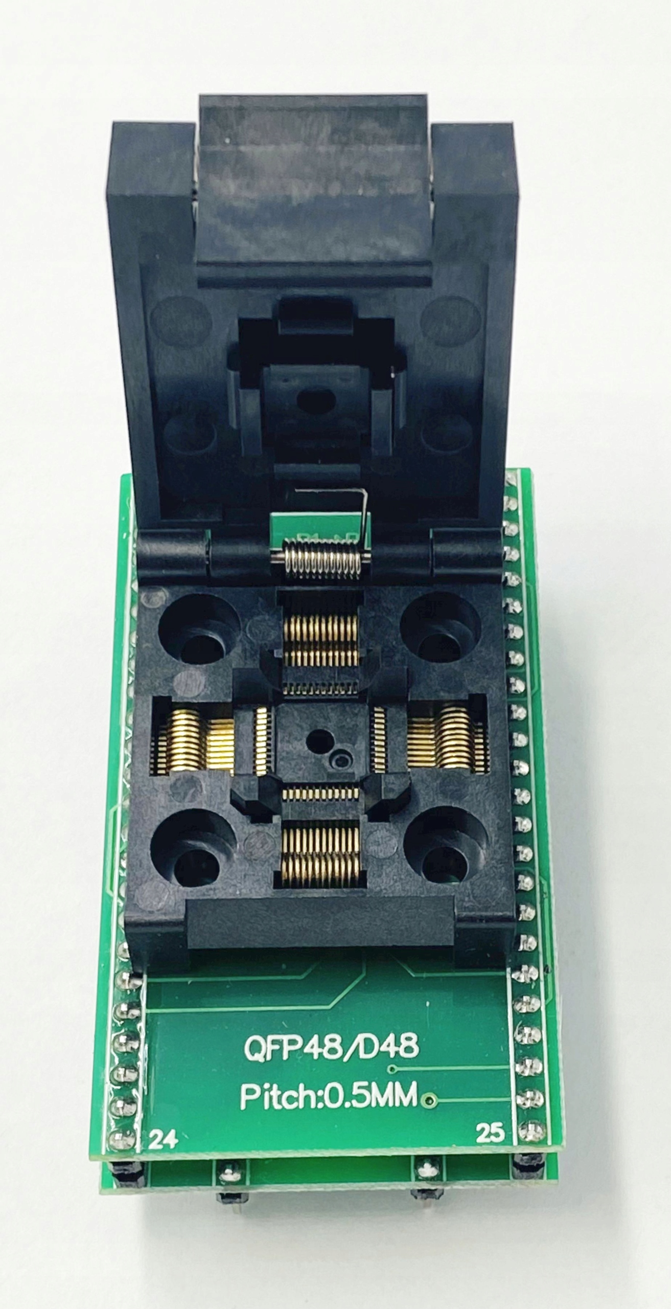 Adapter TQFP48 (0.5mm) - PDIP48 - uniwersalny 1:1 Model Adapter TQFP48 (0.5mm) - PDIP48 - uniwersalny 1:1