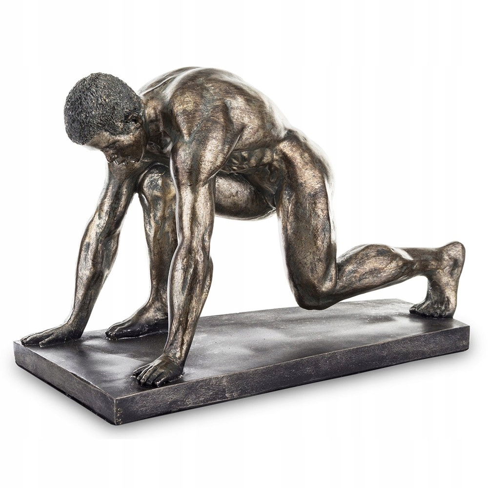 Figúrka Športovca Čierna Zlatá Bežec 33 cm 30 35