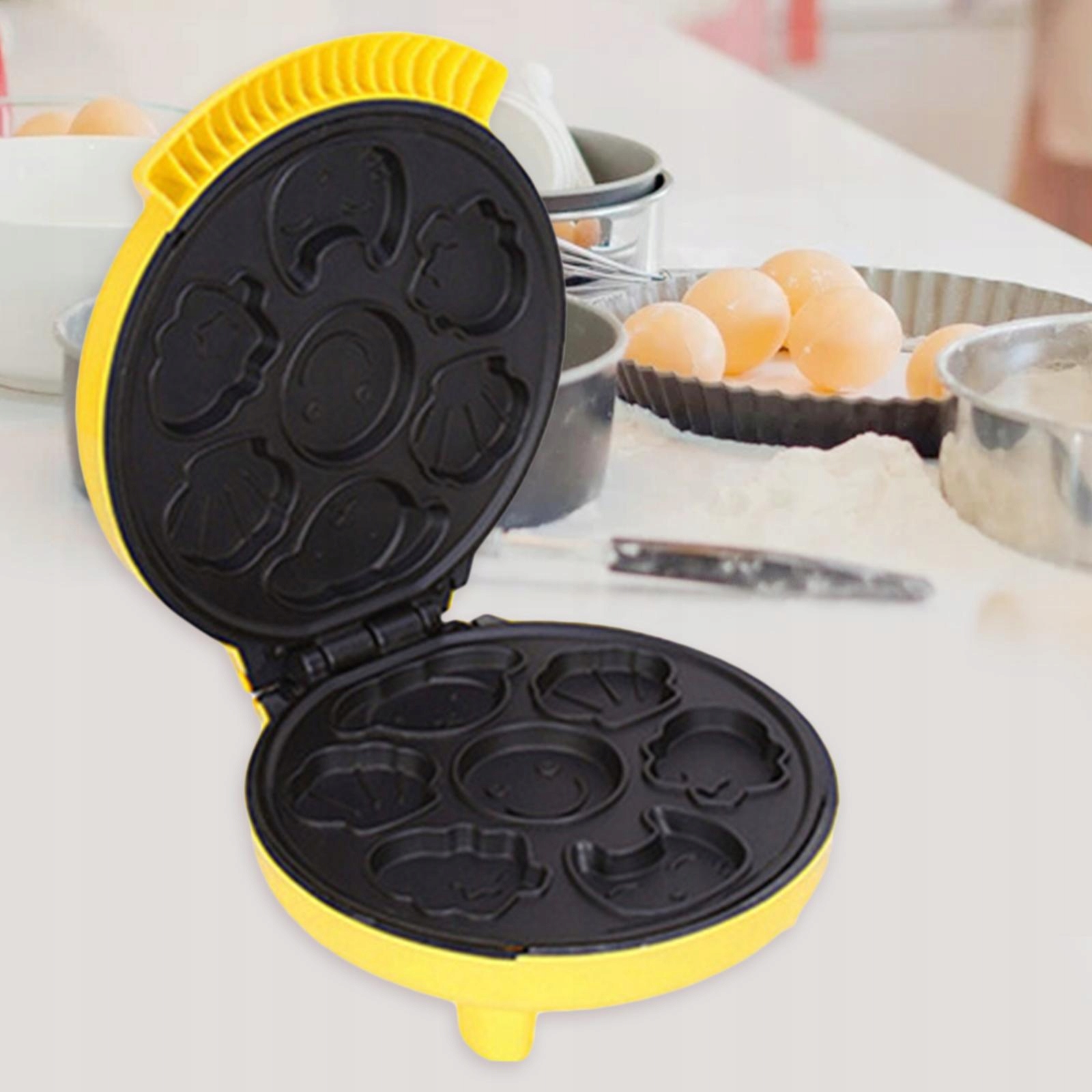 Waffle Maker Donut Machine Maker Waffle Cake Kolor dominujący beżowy/brązowy