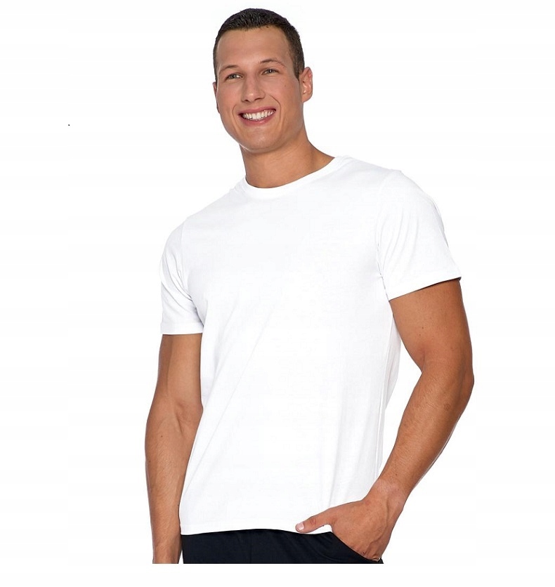 

T-shirt męski Moraj bawełniany 100% Biały L