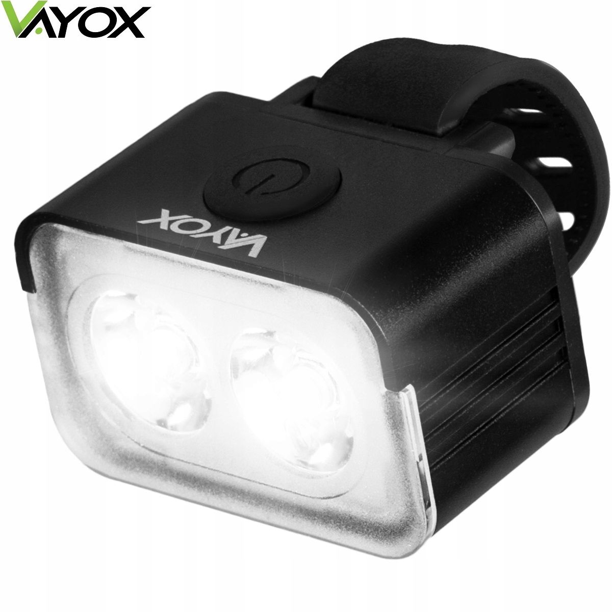 LAMPKA ROWEROWA PRZÓD NA KIEROWNICE ŚWIATŁO LED OŚWIETLENIE ROWER USB VAYOX Marka Vayox