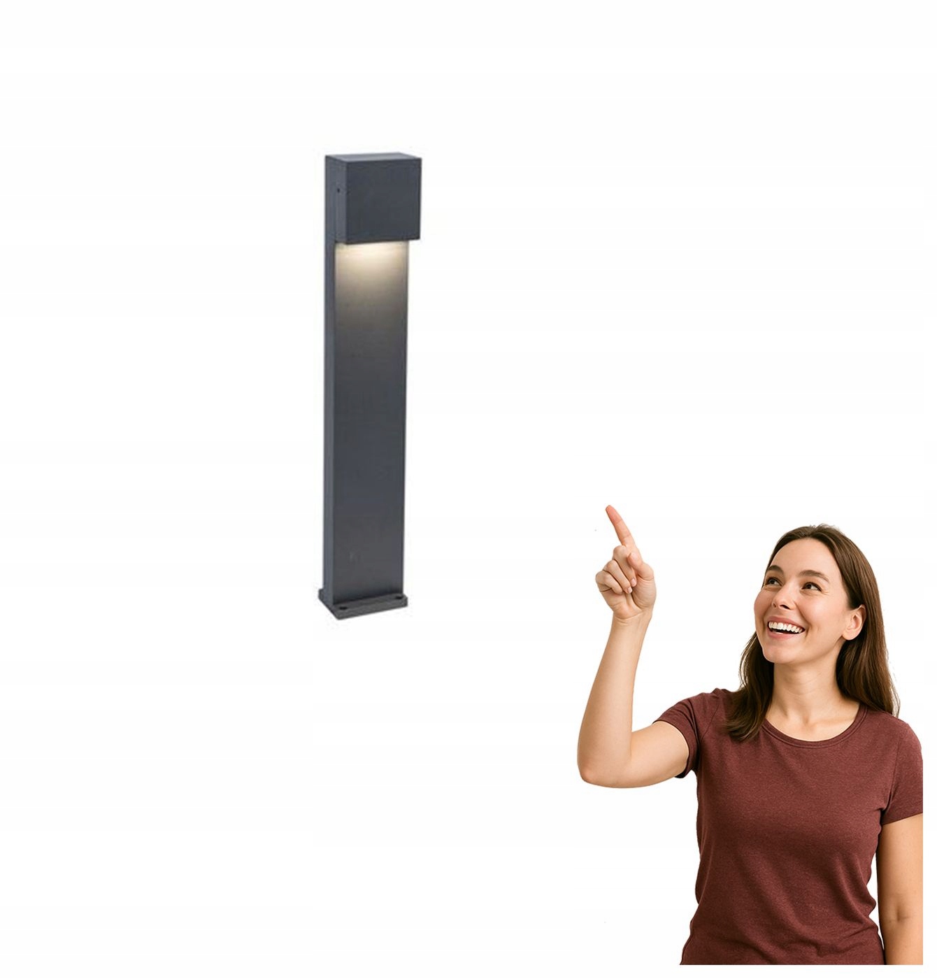 Záhradná Led stĺpiková lampa Gemini Xf Lutec