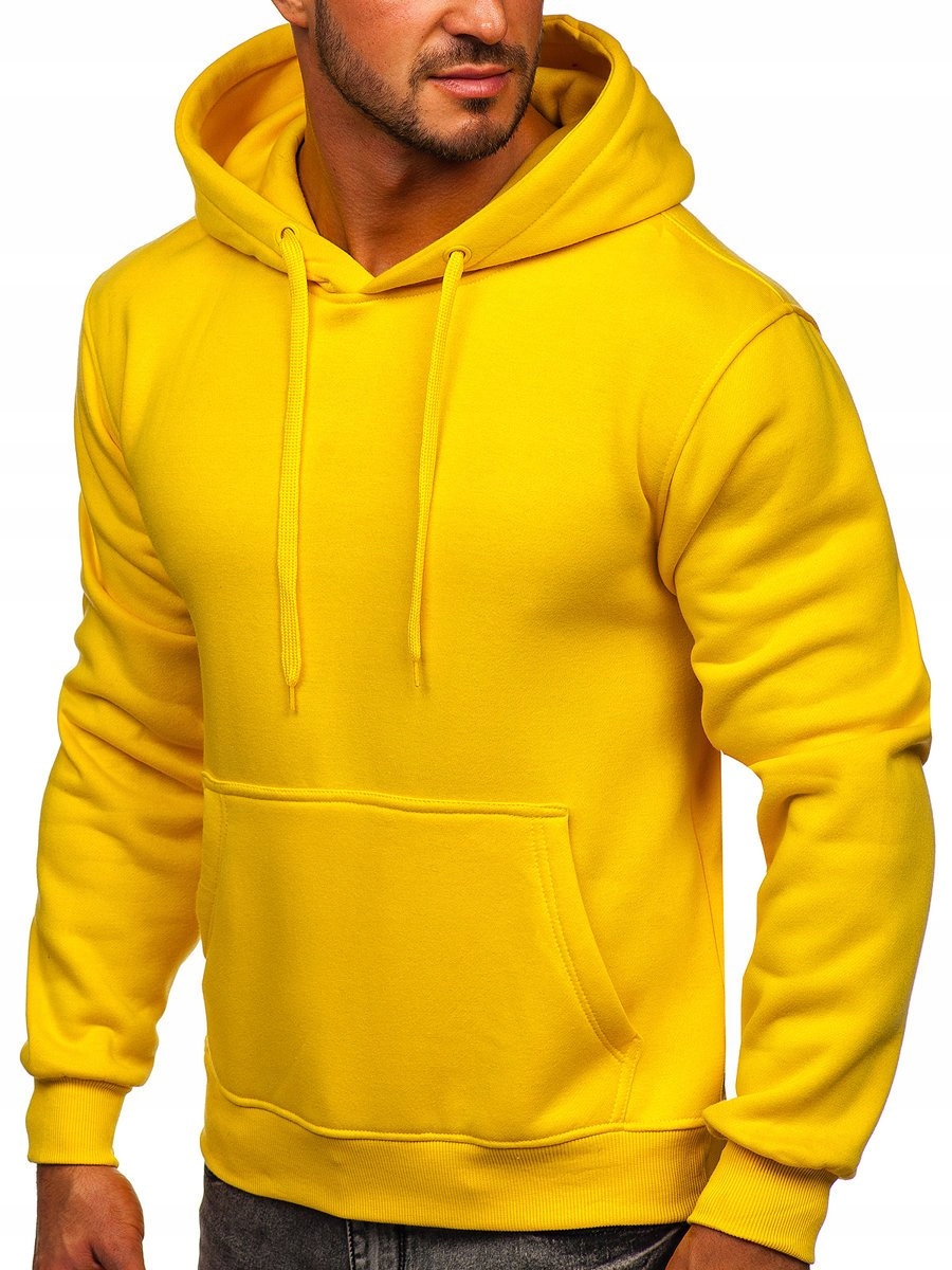 

Bluza Męska Z Kapturem Jasnożółta 2009 DENLEY_2XL