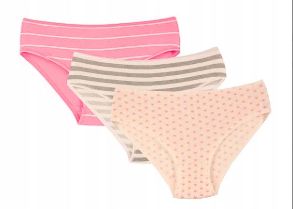 

Zestaw 3X Majtki Figi Jakość Pastele Moraj 128/134