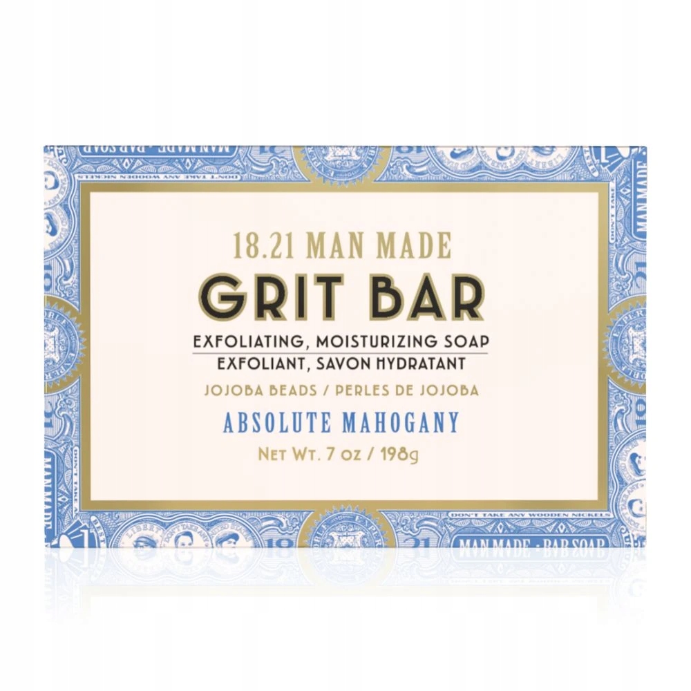18.21 Man Made Grit Bar Soap Absolute Mahogany Exfoliační a hydratační mýdlo