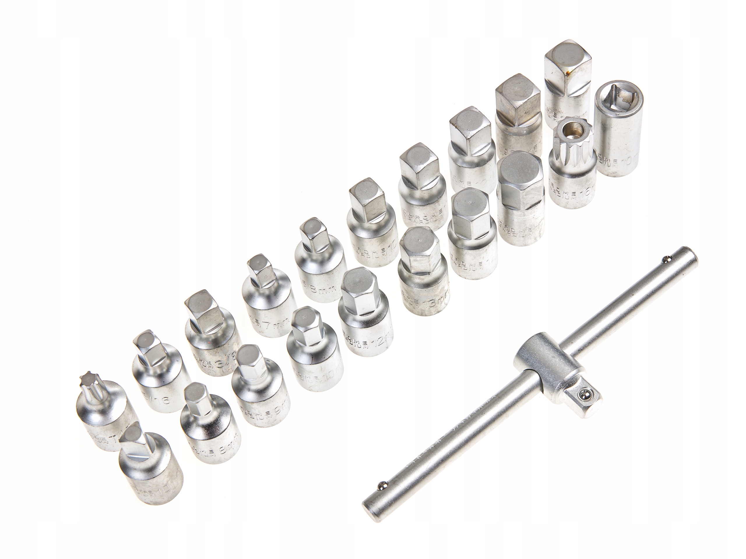 KLUCZE KLUCZ NASADKI KORKÓW SPUSTOWYCH OLEJU 3/8 ZESTAW Marka inna