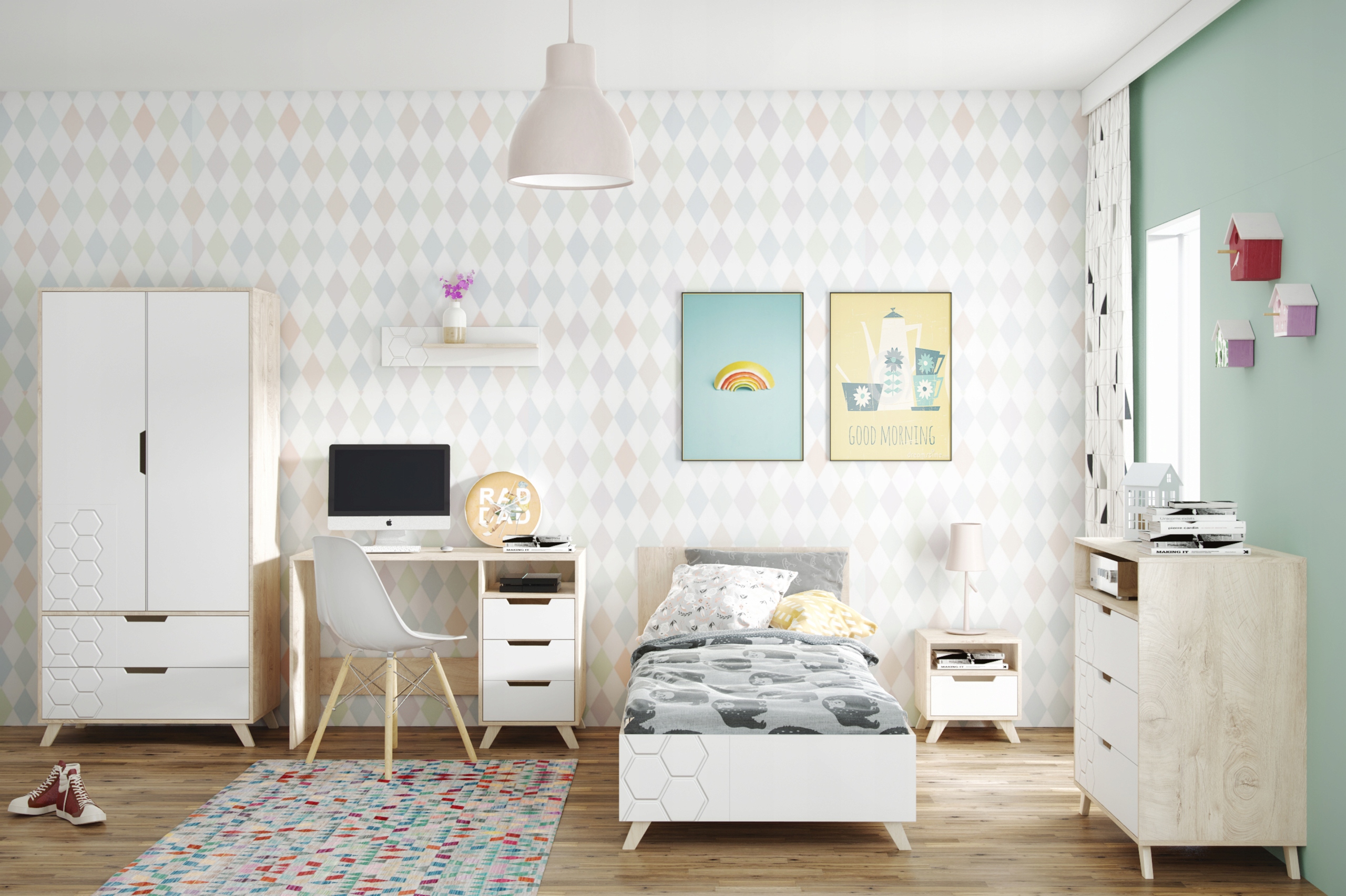 ŁÓŻKO 90x200 BIAŁE Kod producenta N-9