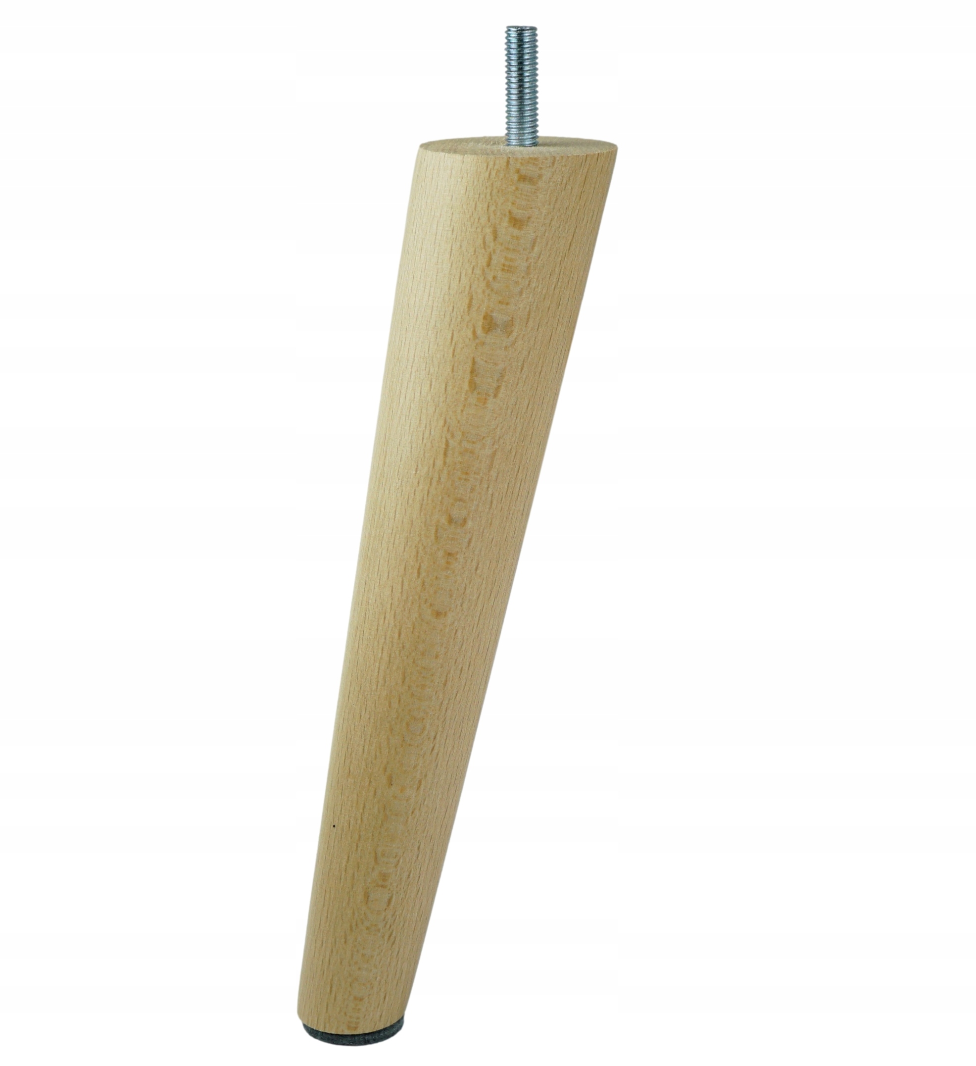 

Noga nóżka drewniana skośna ze szpilką lakier 20cm