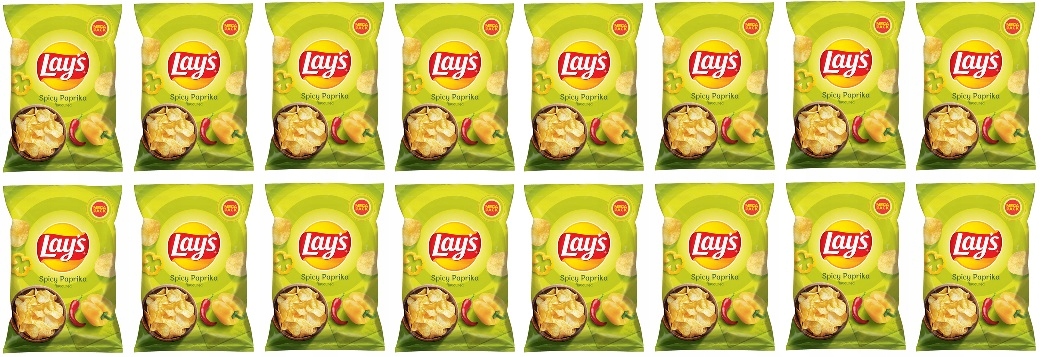 16x 200g Lay's Pikantna papryka chipsy Karton