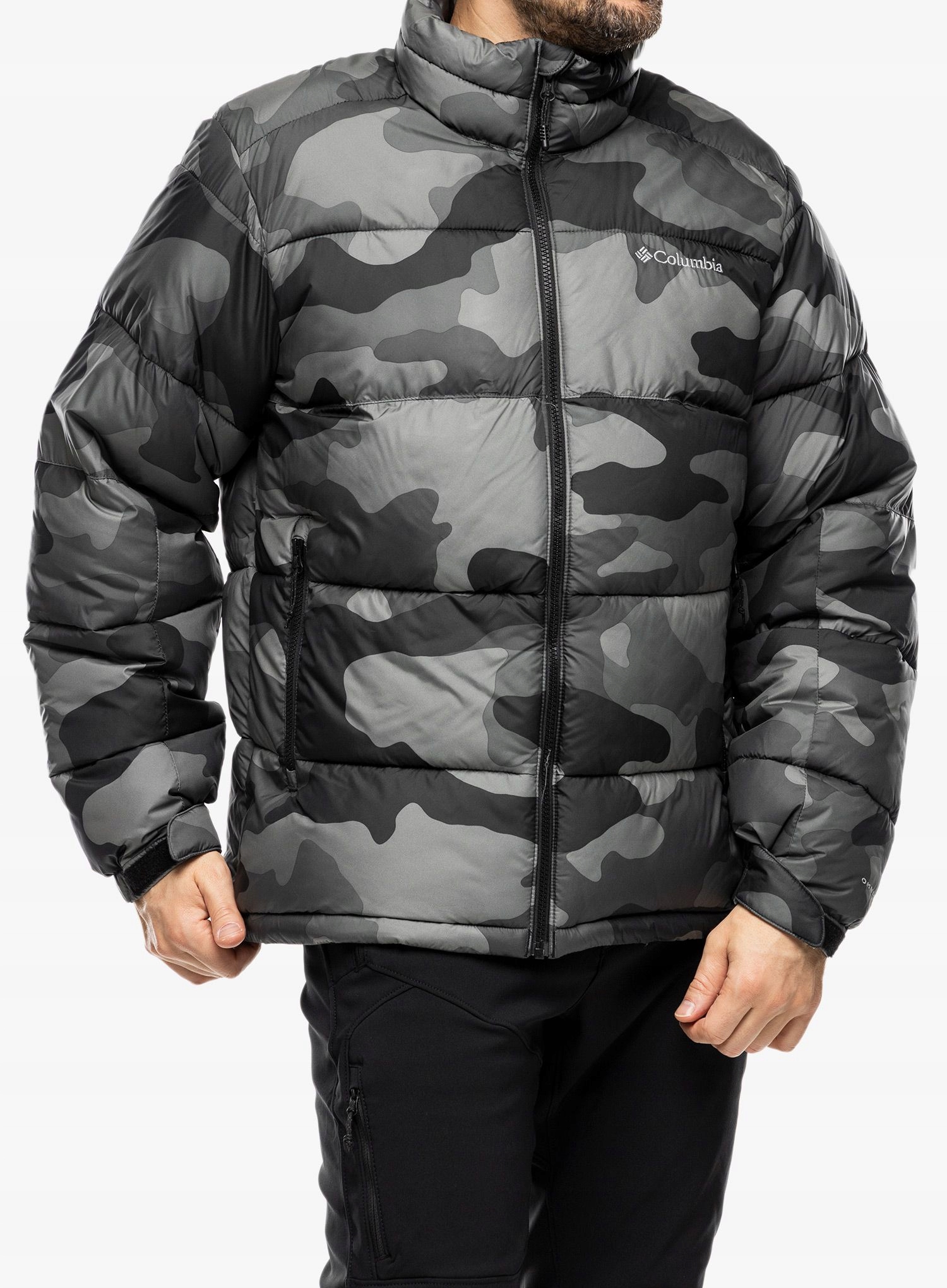 Zimní bunda Columbia Pike Lake II Jacket černý módní camo potisk S