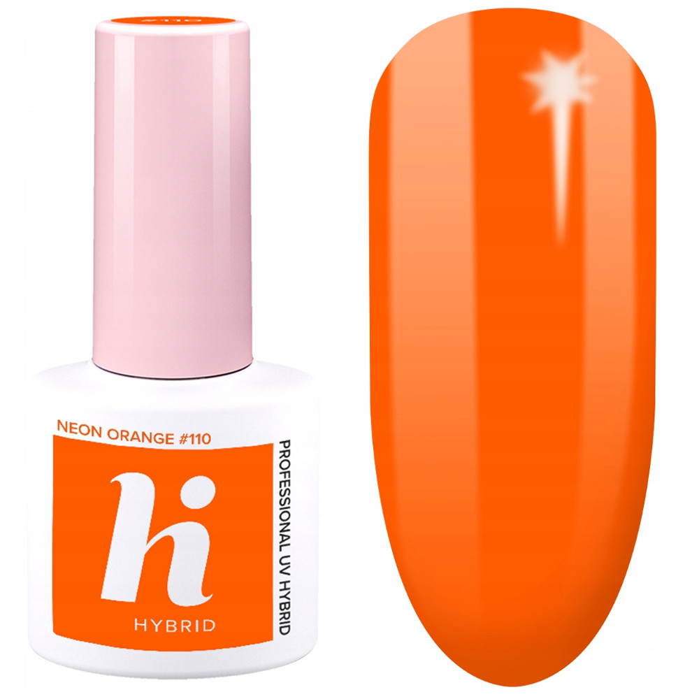 HI HYBRID LAKIER HYBRYDOWY 110 NEON ORANGE 5ml