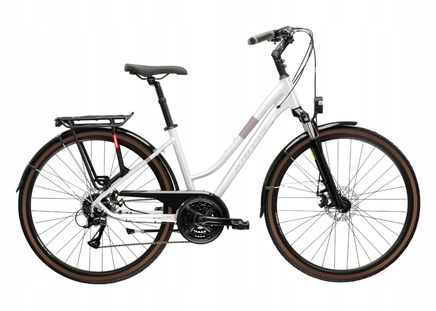 Rower trekkingowy Kross Trans 3.0 Ultra 28" biały 19" styl i funkcjonalość