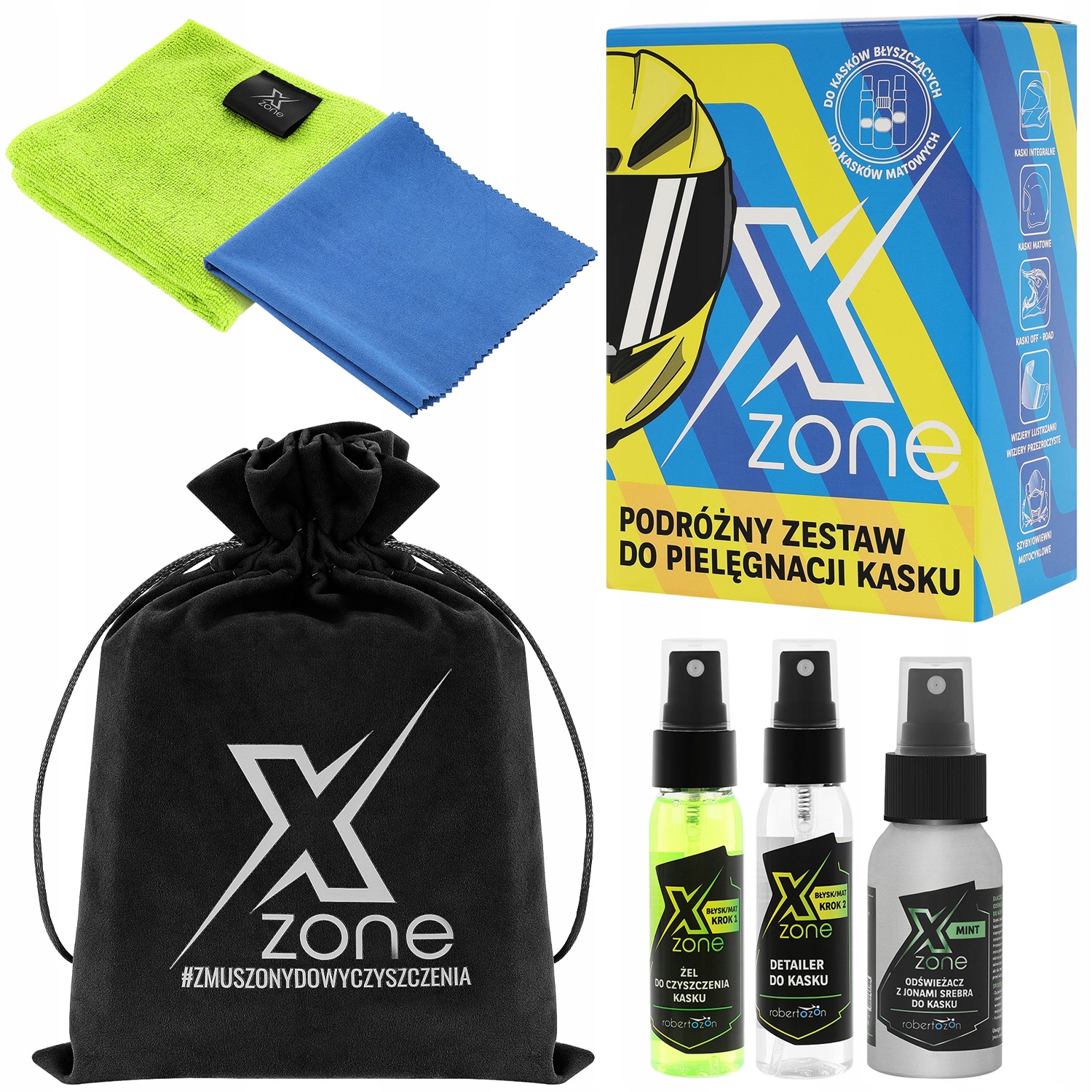Zestaw do pielęgnacji kasku + naklejka GRATIS