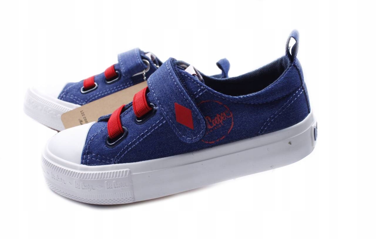 

Lee Cooper 0805K Niebieskie trampki rzepy r. 35