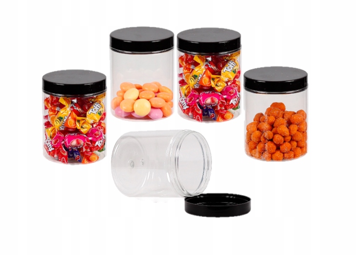 

Słoik Plastikowy 300ML Pojemnik Na Żywność 5SZTUK