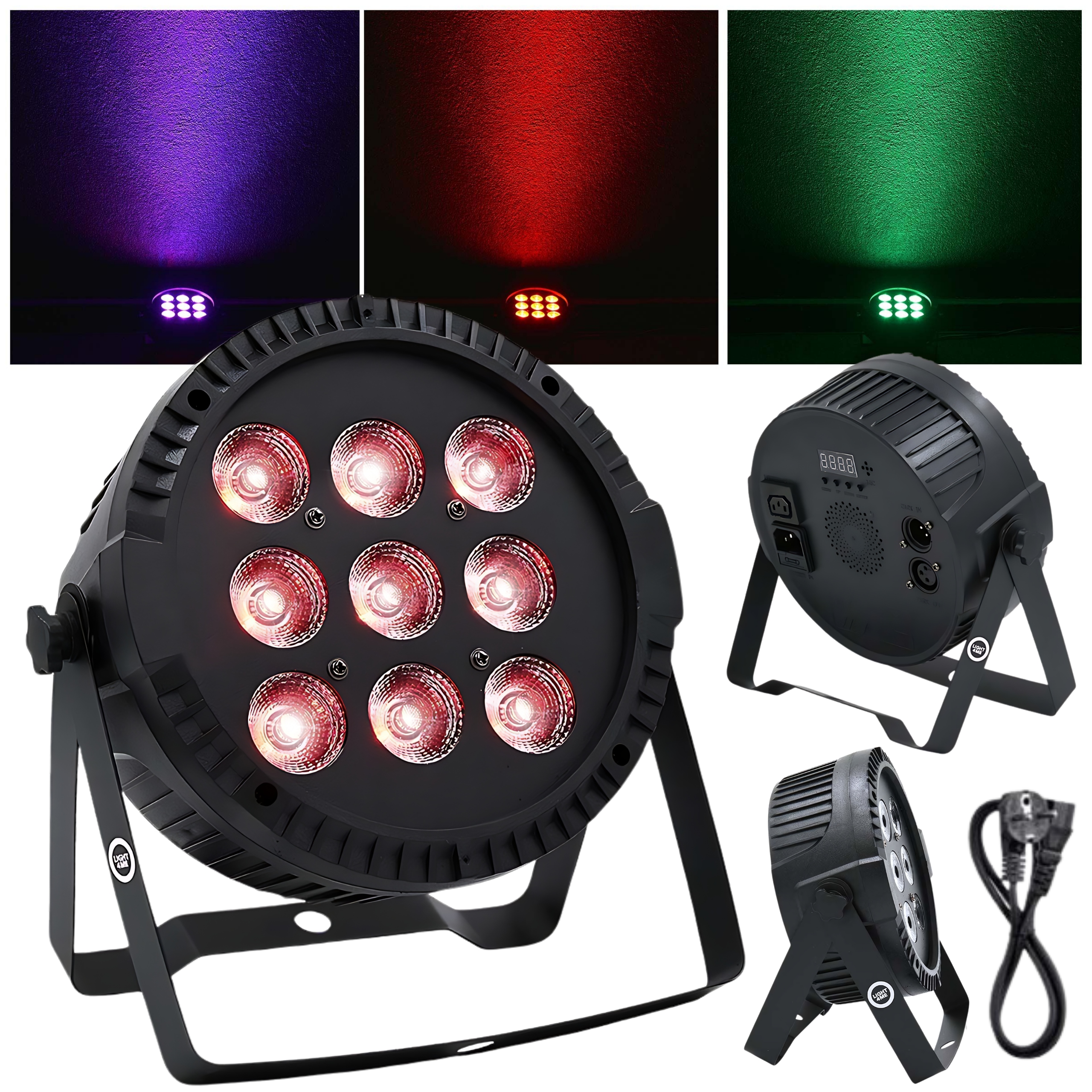 Reflektor Laserový Diskotékový Projektor Kolorofon Led Par Rgbw 9x10 W Led