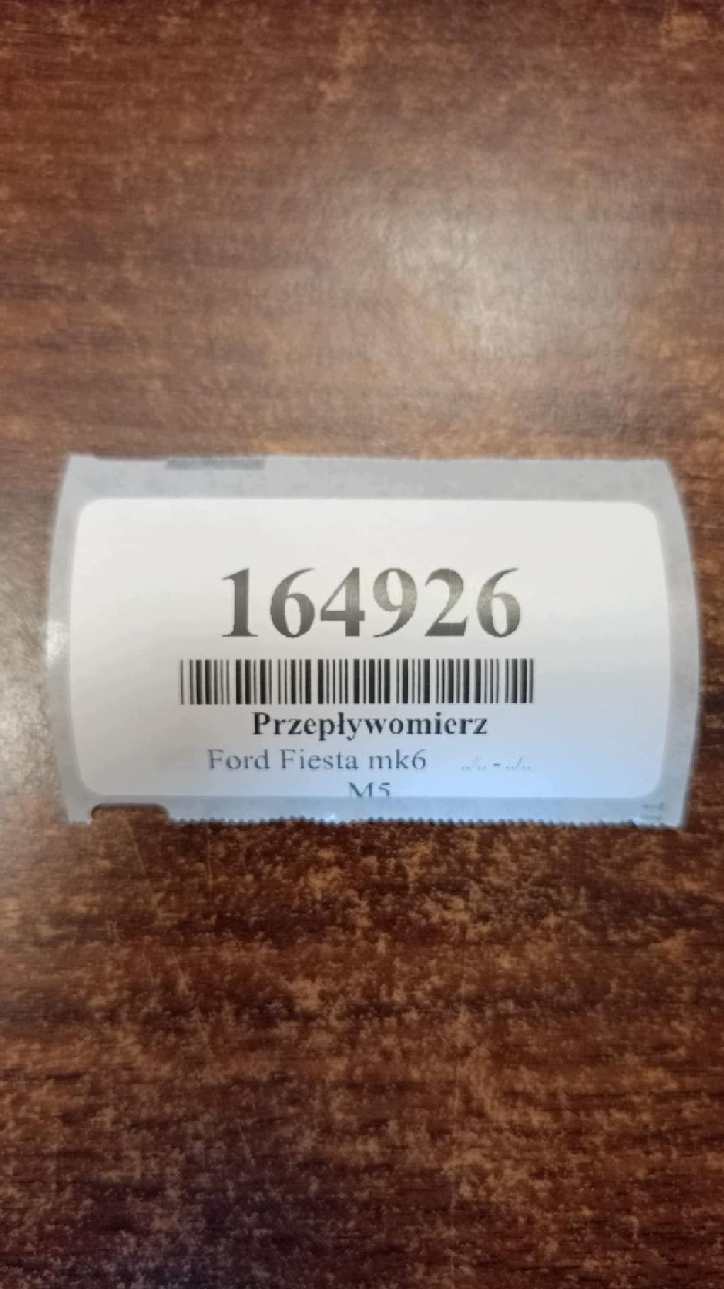 FORD FIESTA MK6 1.4 D flow meter 9650010780