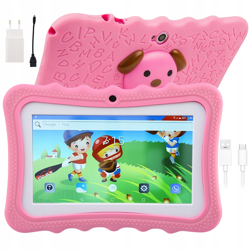 Tablet Edukacyjny Dla Dzieci 7 Cali Wi-fi Bluetooth 2500MAH Z 32 Gb Pamięci